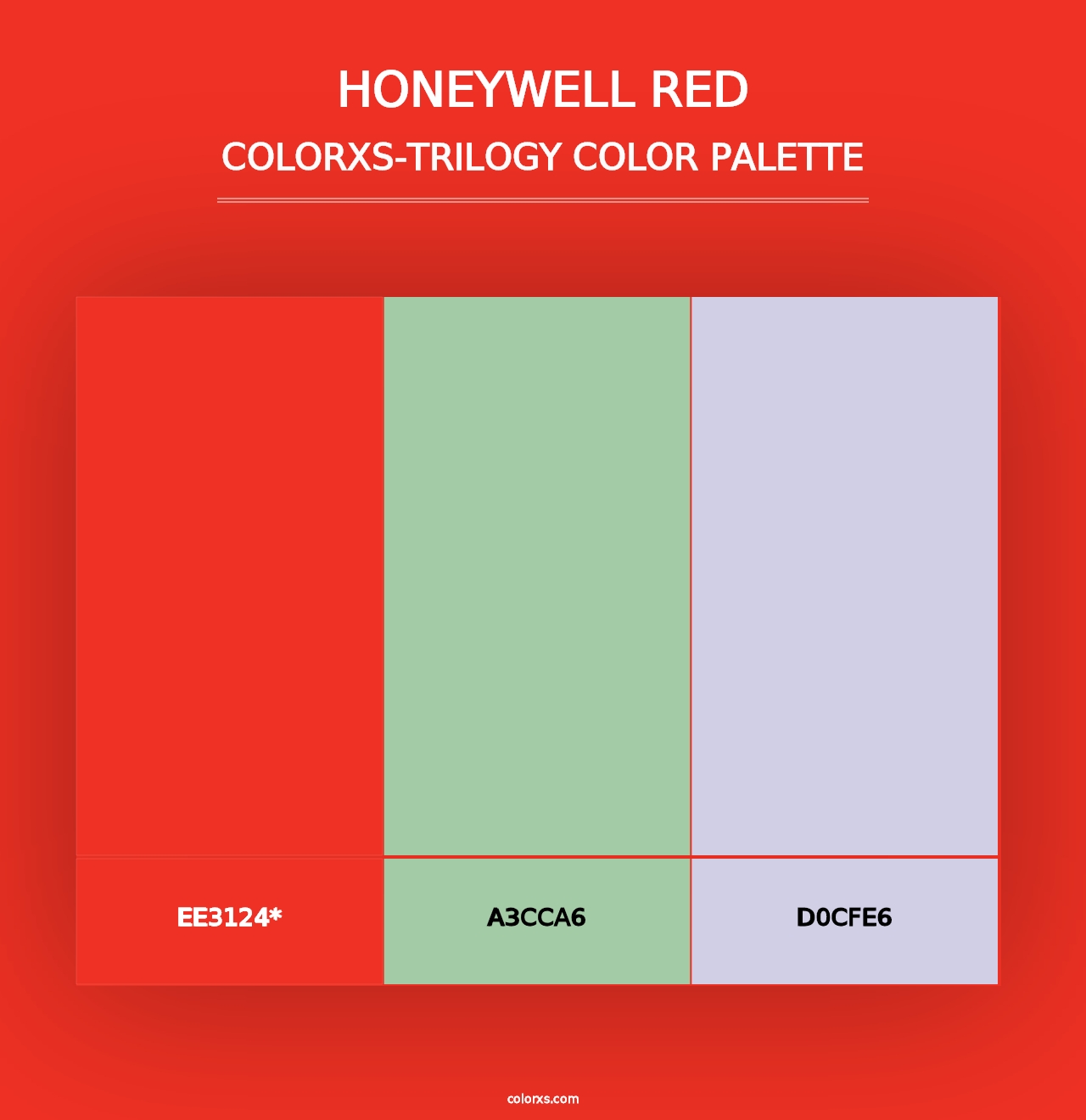 Honeywell Red - Colorxs Trilogy Palette