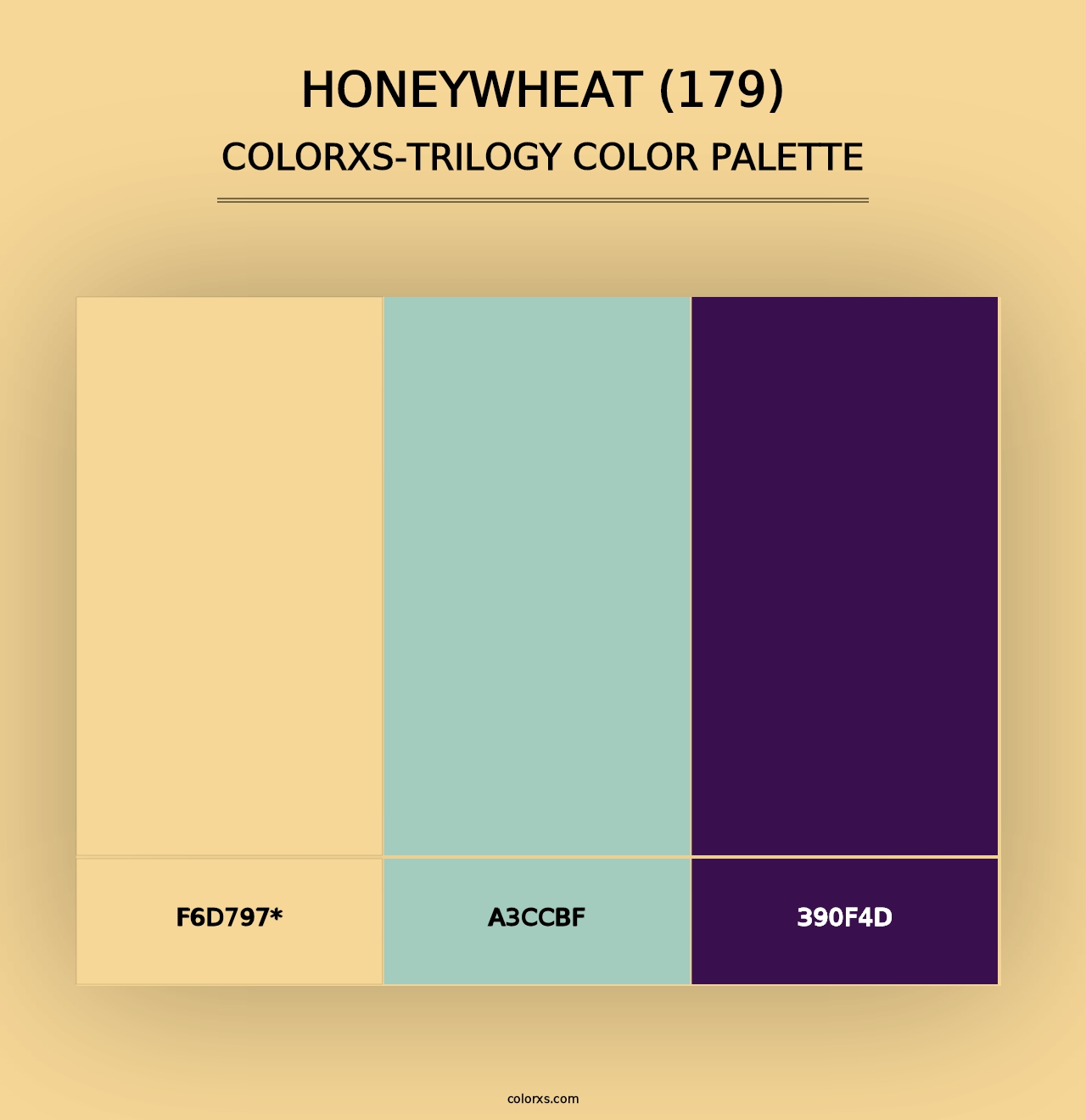 Honeywheat (179) - Colorxs Trilogy Palette