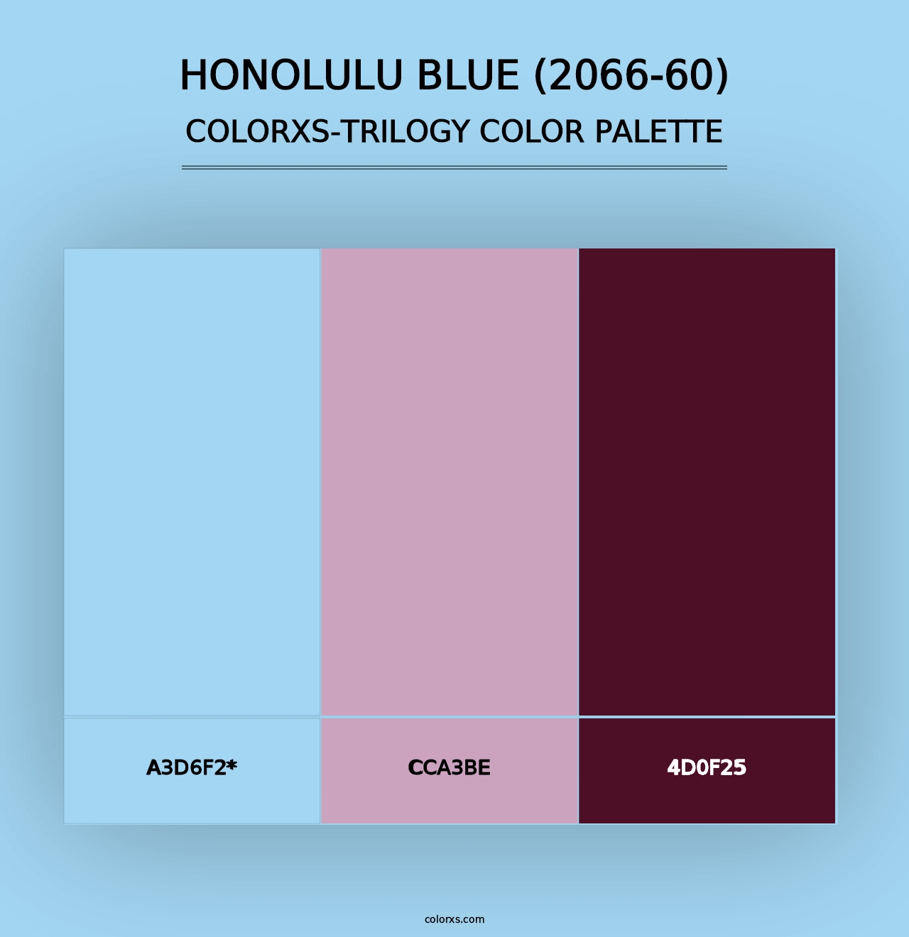 Honolulu Blue (2066-60) - Colorxs Trilogy Palette