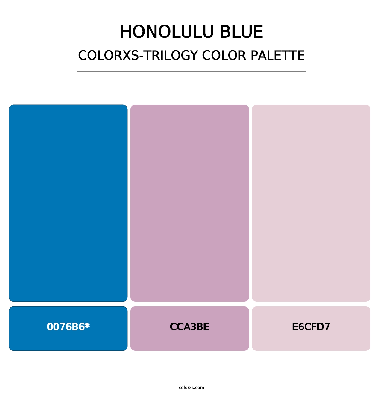 Honolulu Blue - Colorxs Trilogy Palette