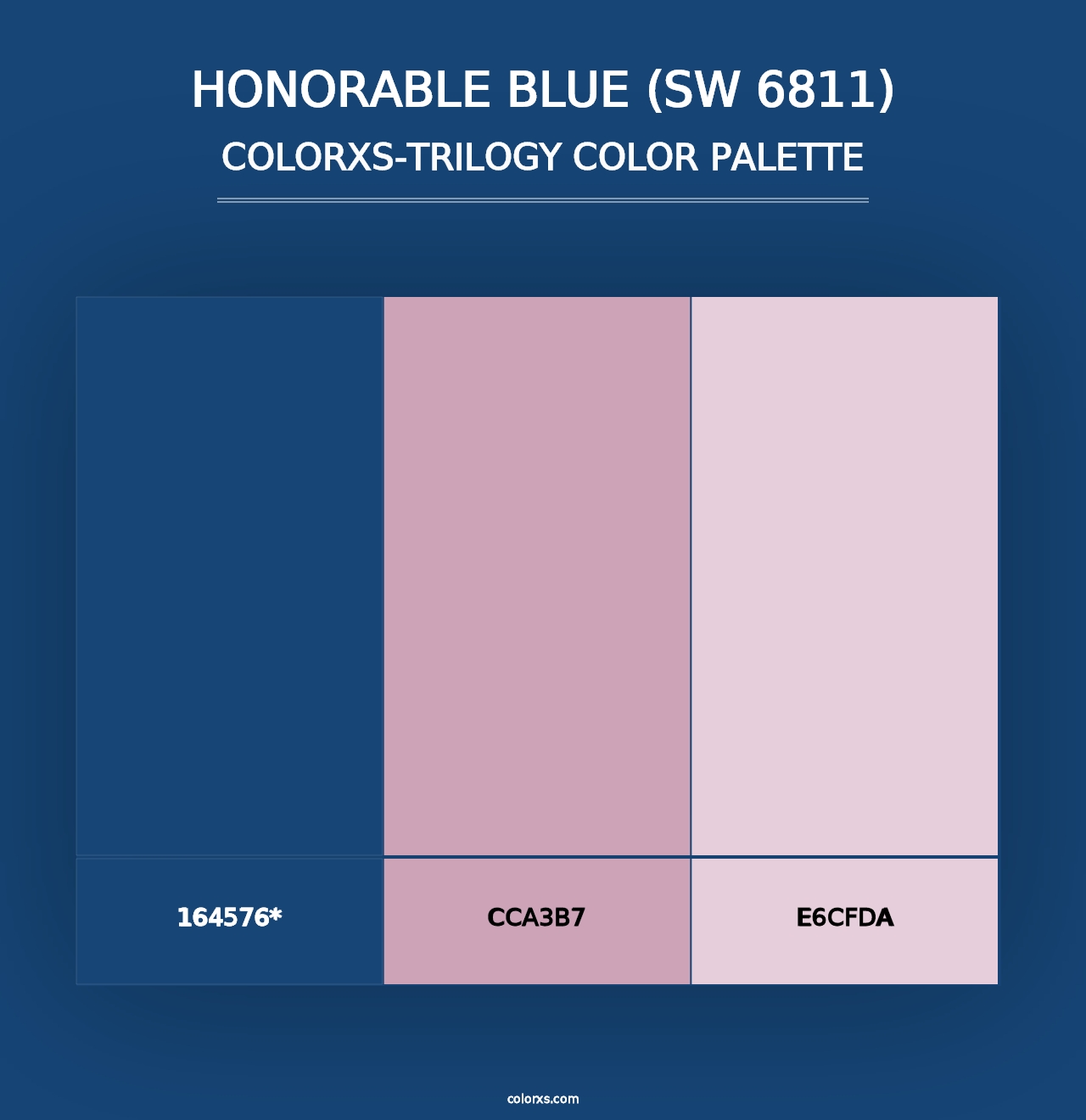 Honorable Blue (SW 6811) - Colorxs Trilogy Palette