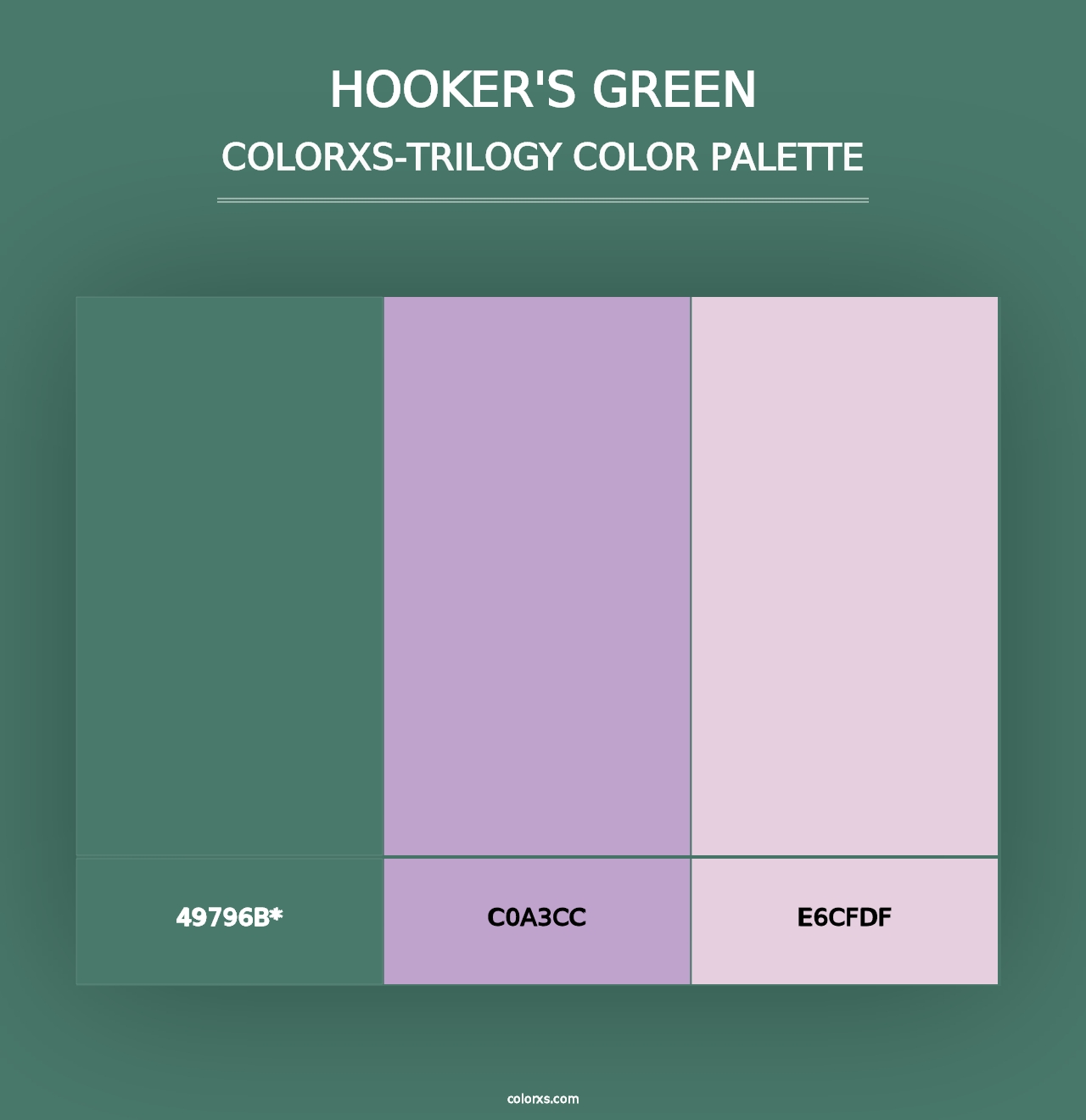 Hooker's Green - Colorxs Trilogy Palette