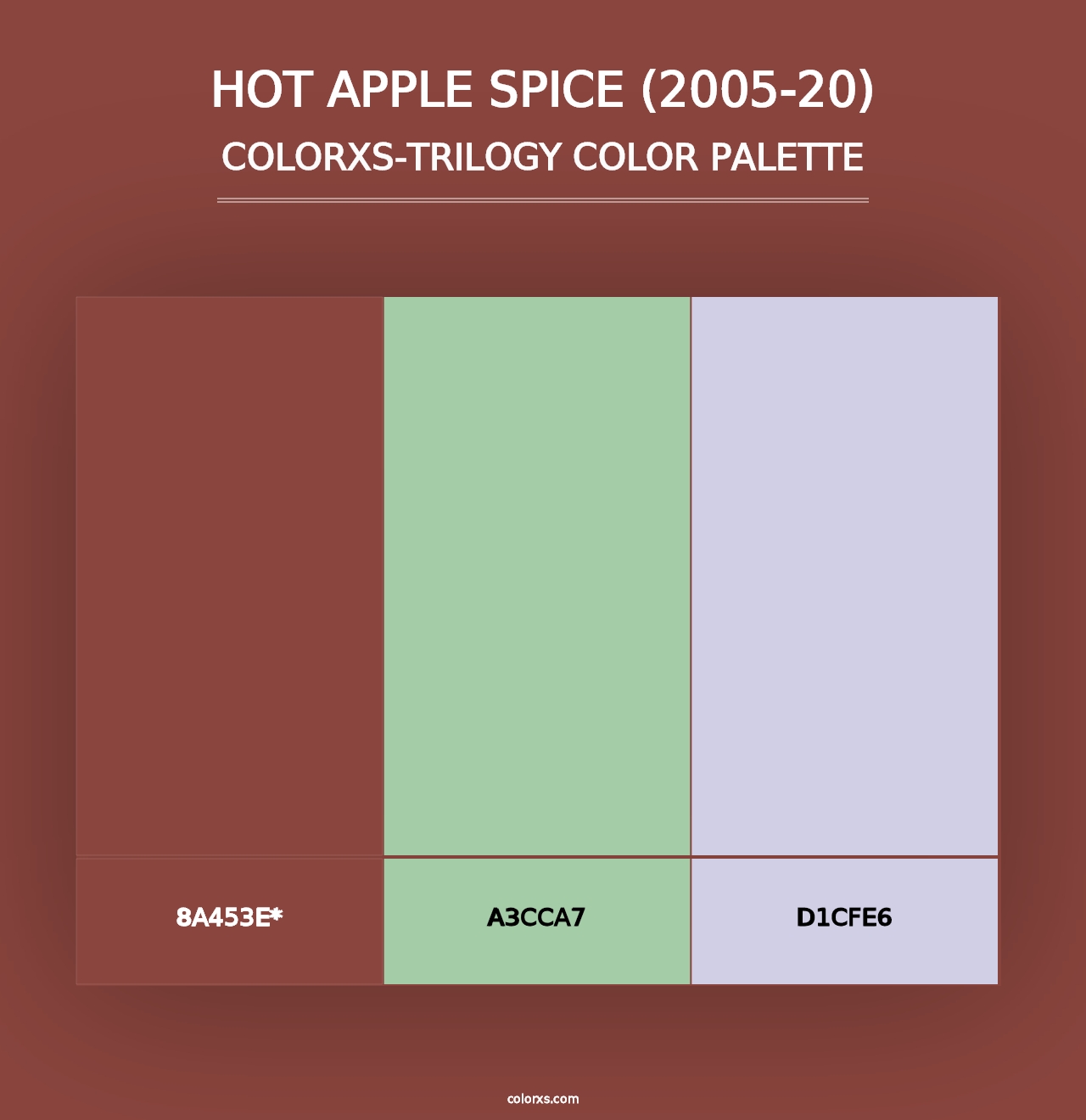 Hot Apple Spice (2005-20) - Colorxs Trilogy Palette