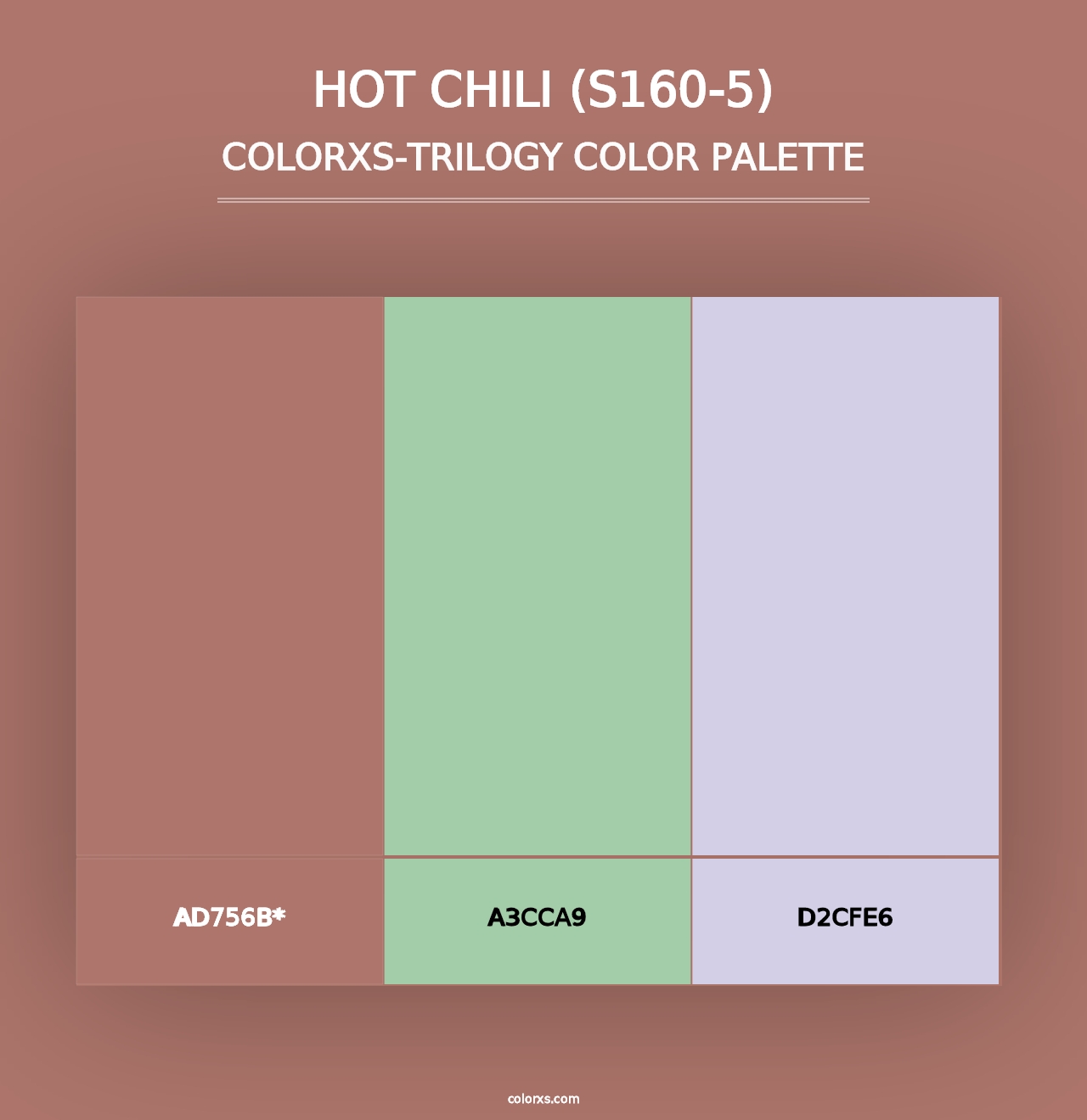 Hot Chili (S160-5) - Colorxs Trilogy Palette