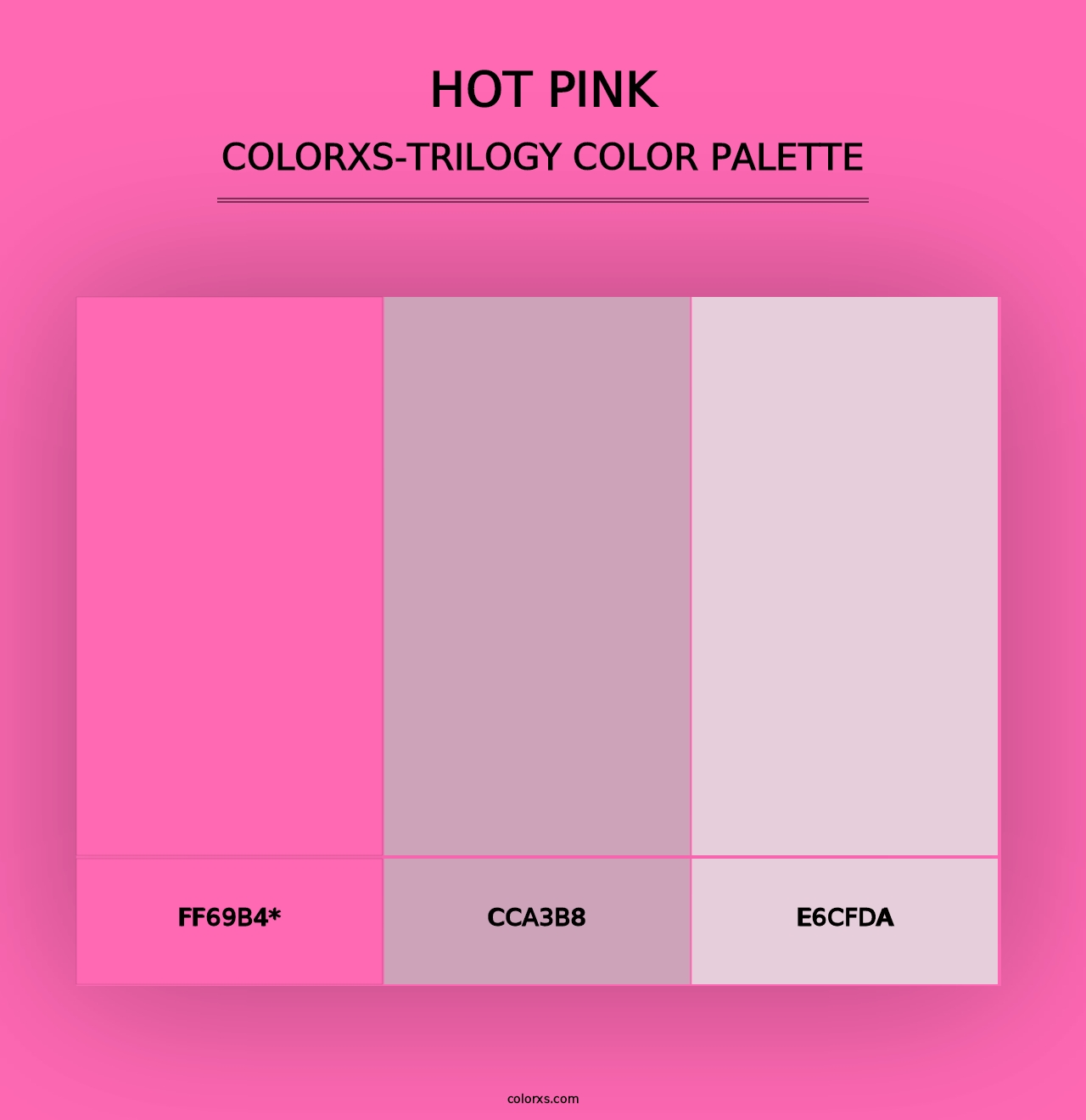 Hot Pink - Colorxs Trilogy Palette