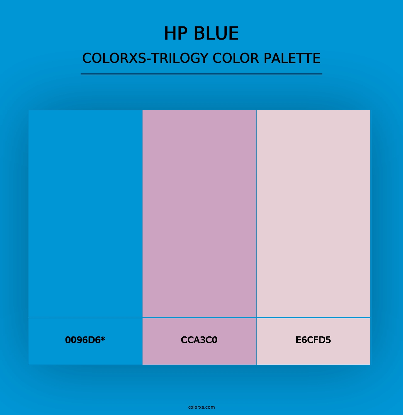 HP Blue - Colorxs Trilogy Palette