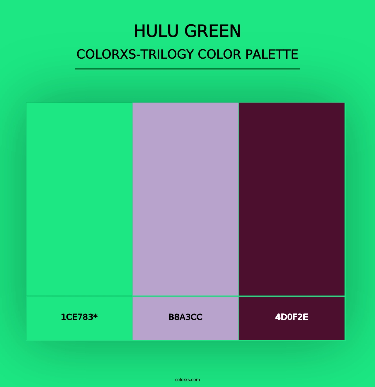 Hulu Green - Colorxs Trilogy Palette