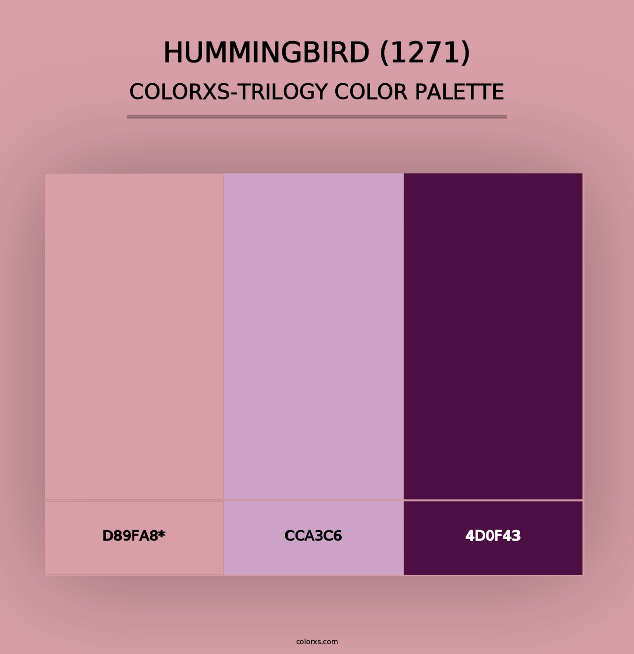 Hummingbird (1271) - Colorxs Trilogy Palette