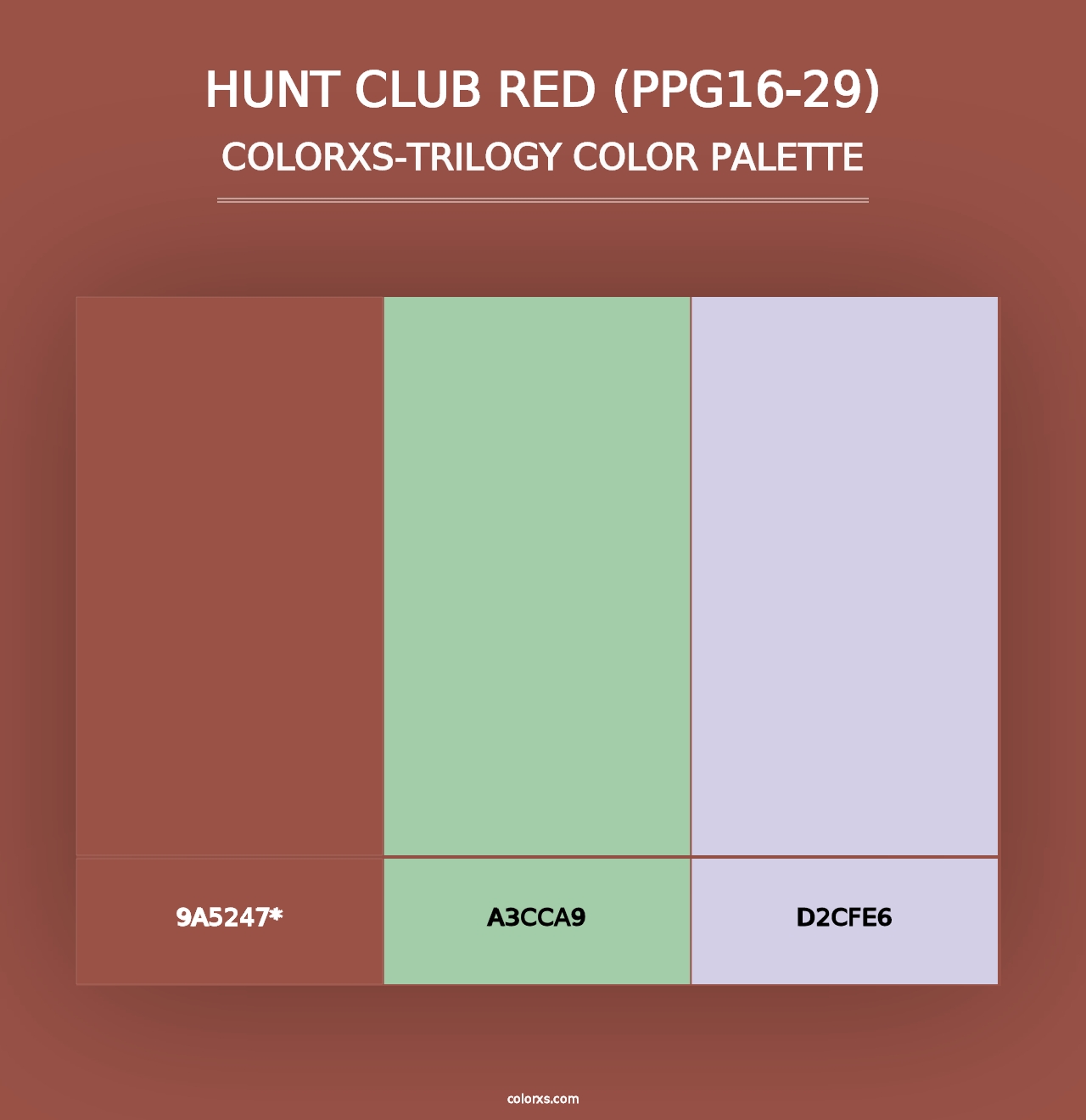 Hunt Club Red (PPG16-29) - Colorxs Trilogy Palette