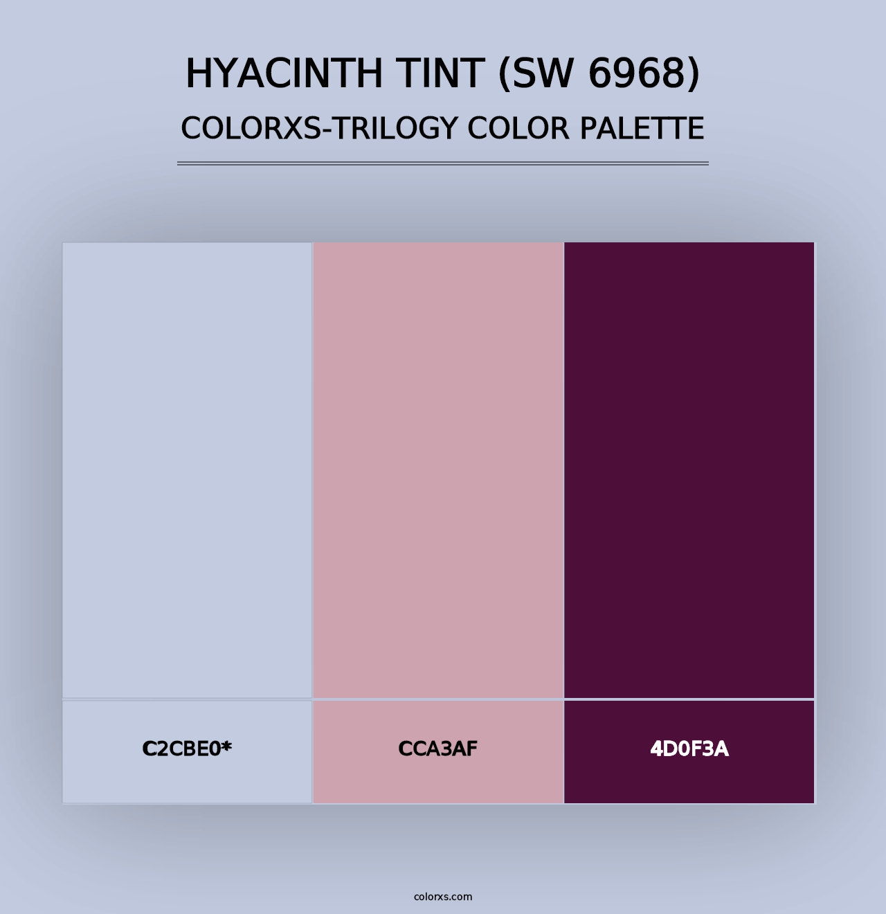 Hyacinth Tint (SW 6968) - Colorxs Trilogy Palette