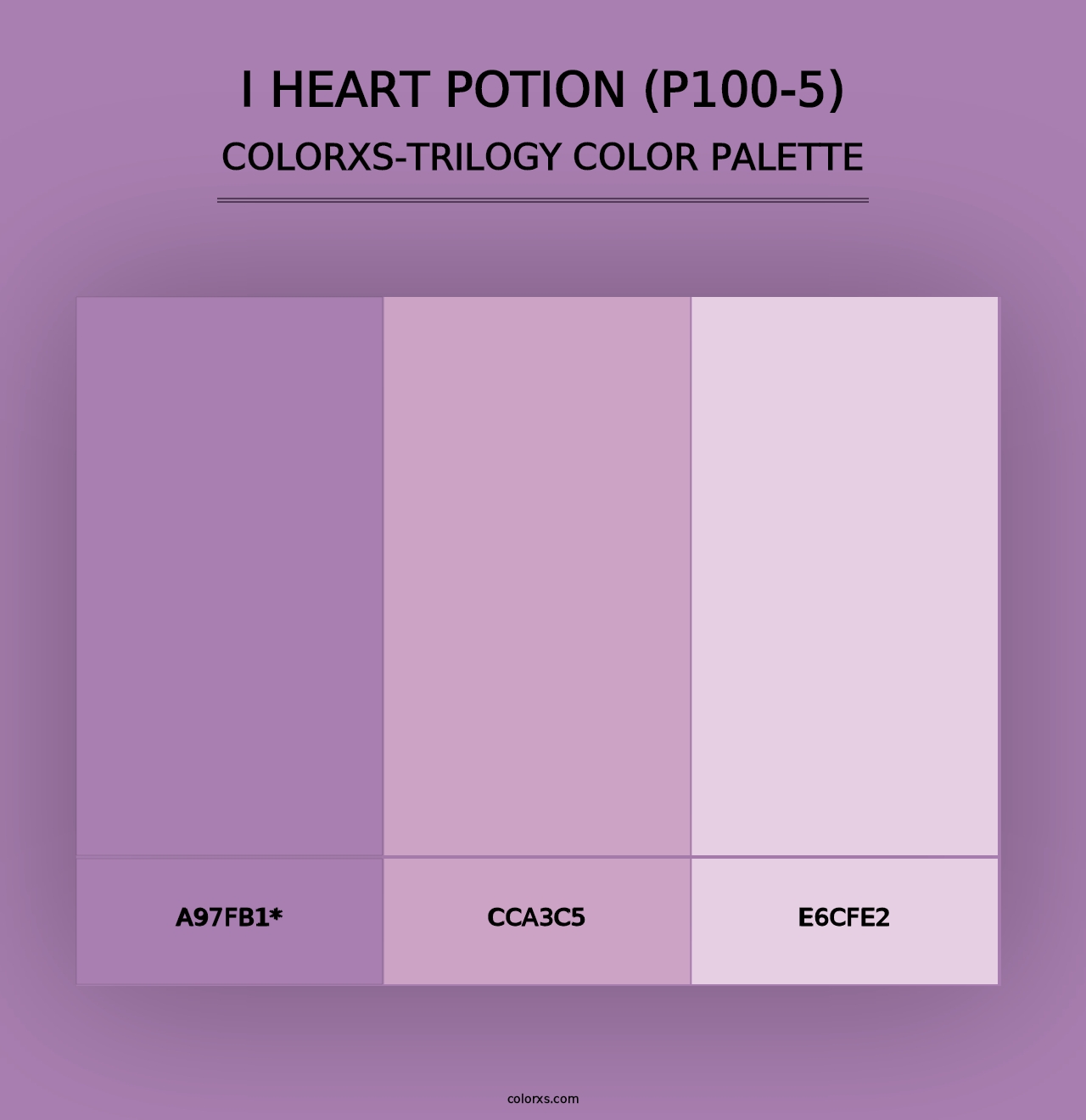 I Heart Potion (P100-5) - Colorxs Trilogy Palette