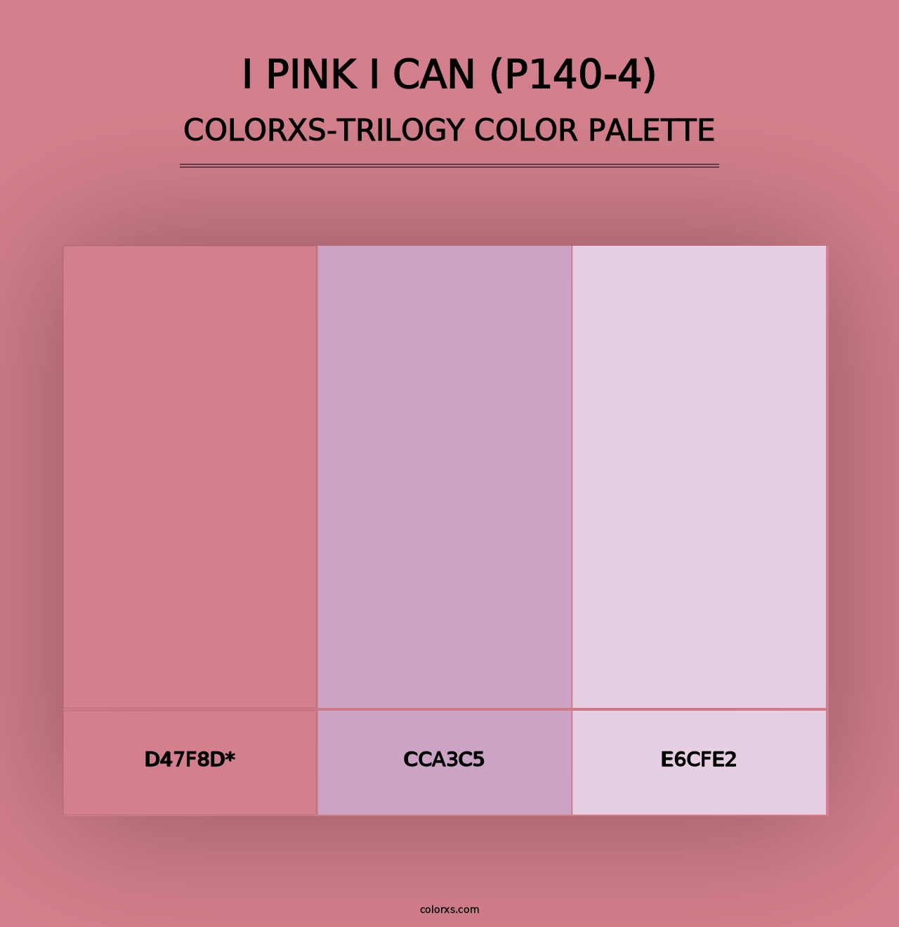 I Pink I Can (P140-4) - Colorxs Trilogy Palette