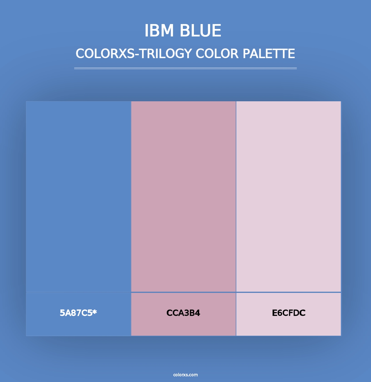 IBM Blue  - Colorxs Trilogy Palette