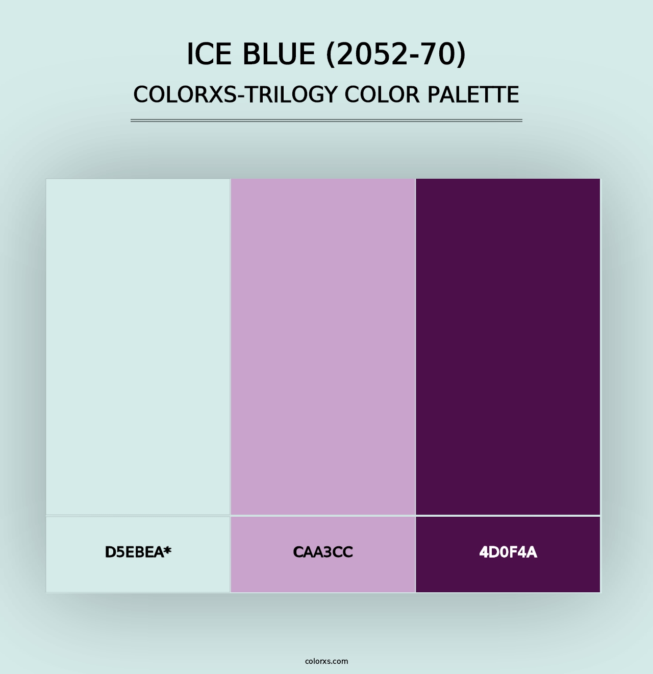 Ice Blue (2052-70) - Colorxs Trilogy Palette