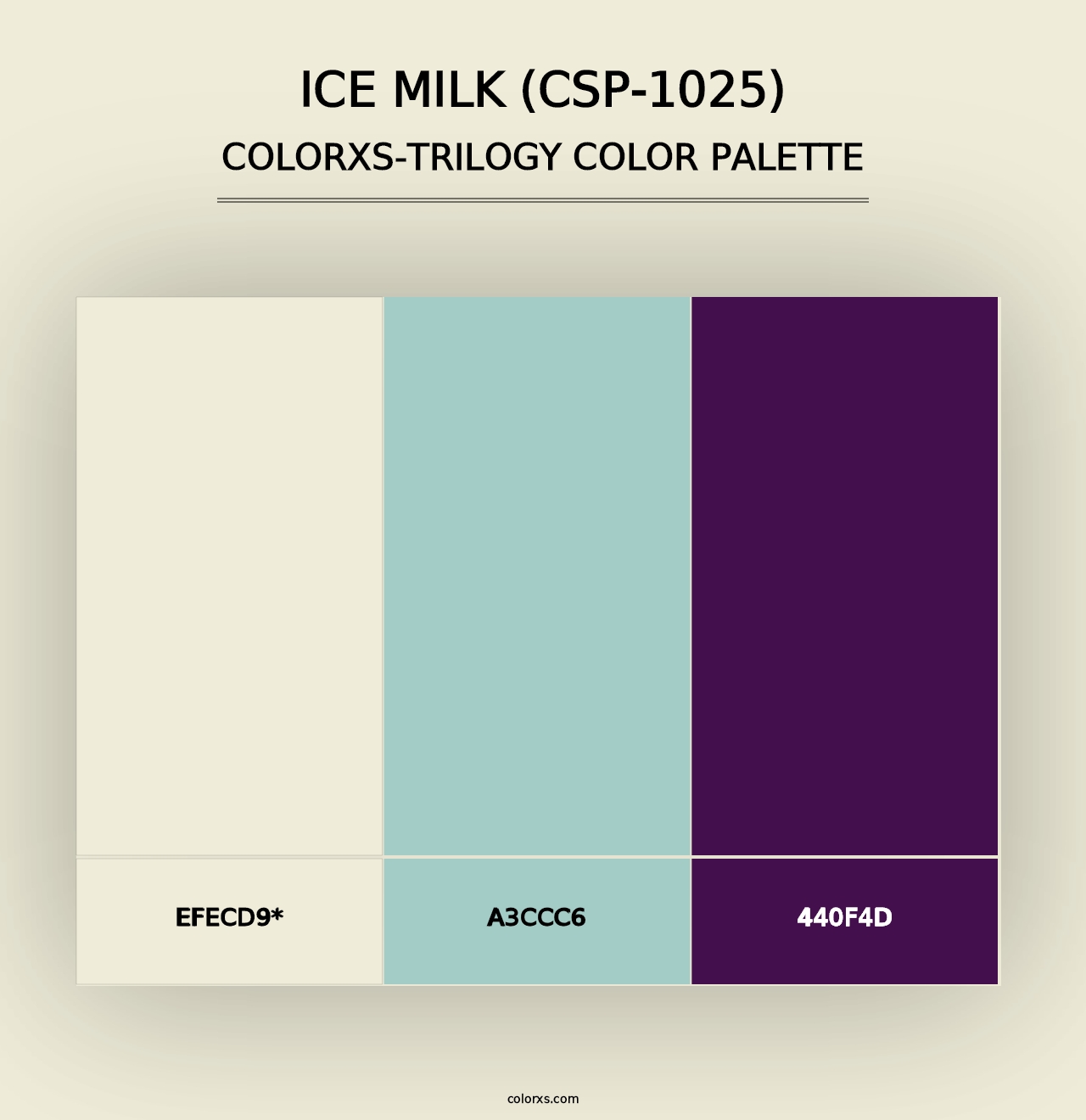 Ice Milk (CSP-1025) - Colorxs Trilogy Palette