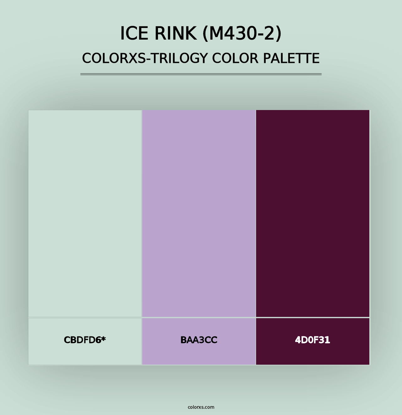 Ice Rink (M430-2) - Colorxs Trilogy Palette