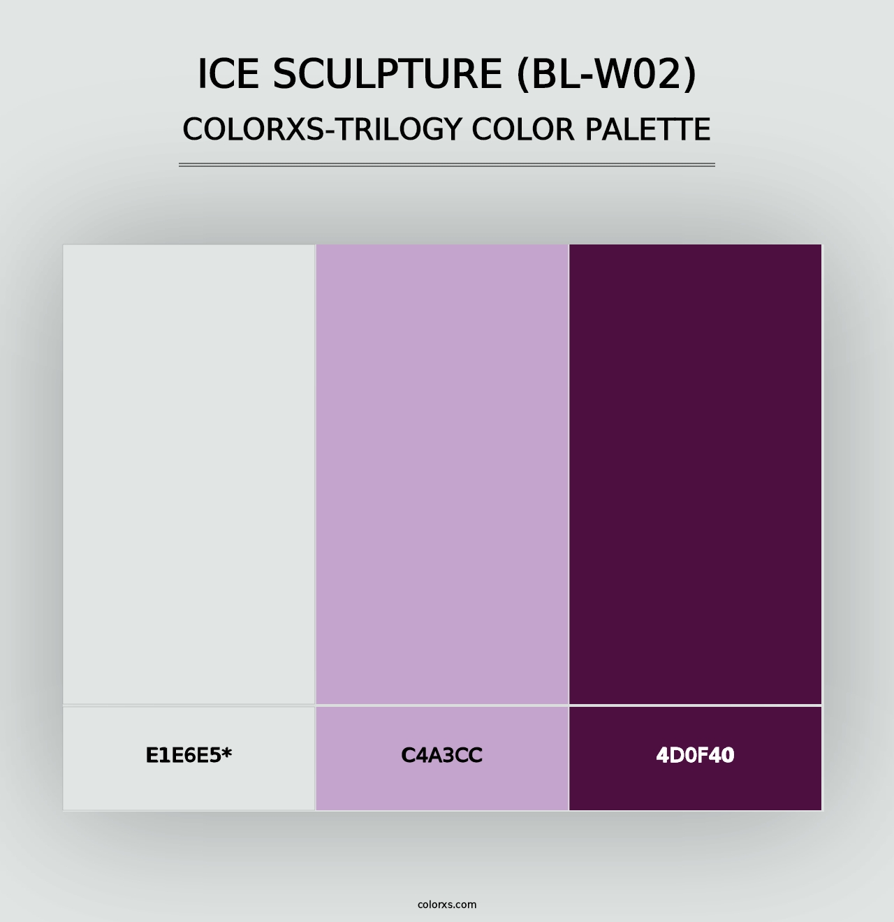 Ice Sculpture (BL-W02) - Colorxs Trilogy Palette