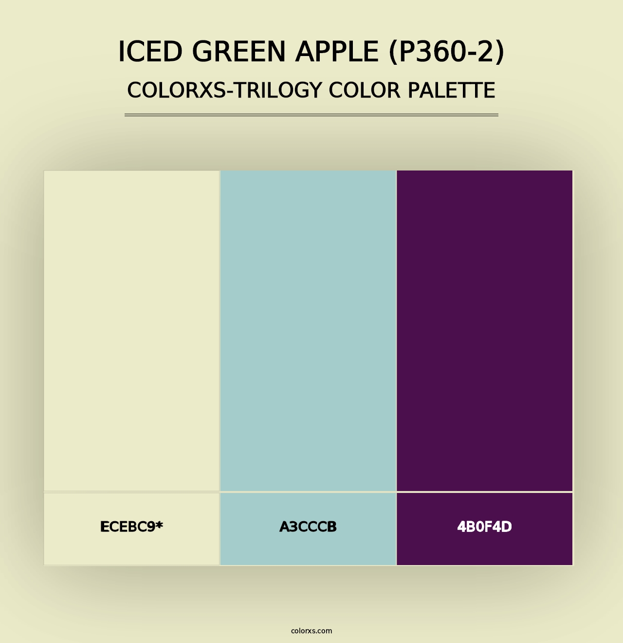 Iced Green Apple (P360-2) - Colorxs Trilogy Palette