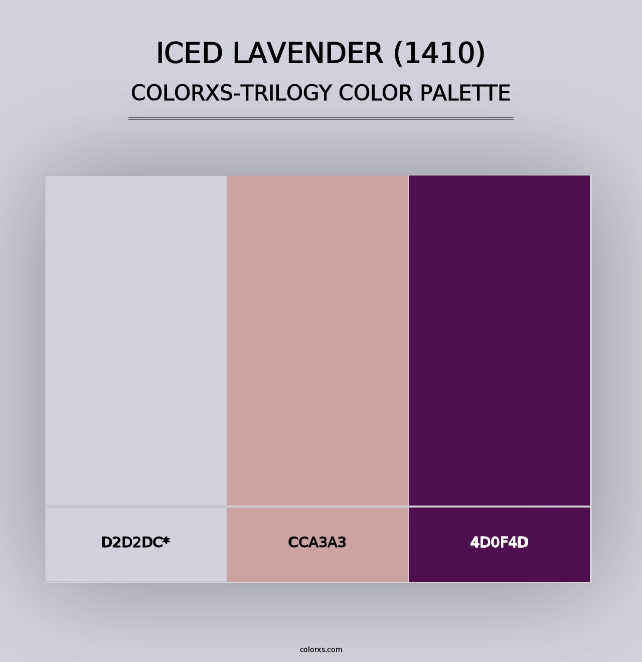 Iced Lavender (1410) - Colorxs Trilogy Palette