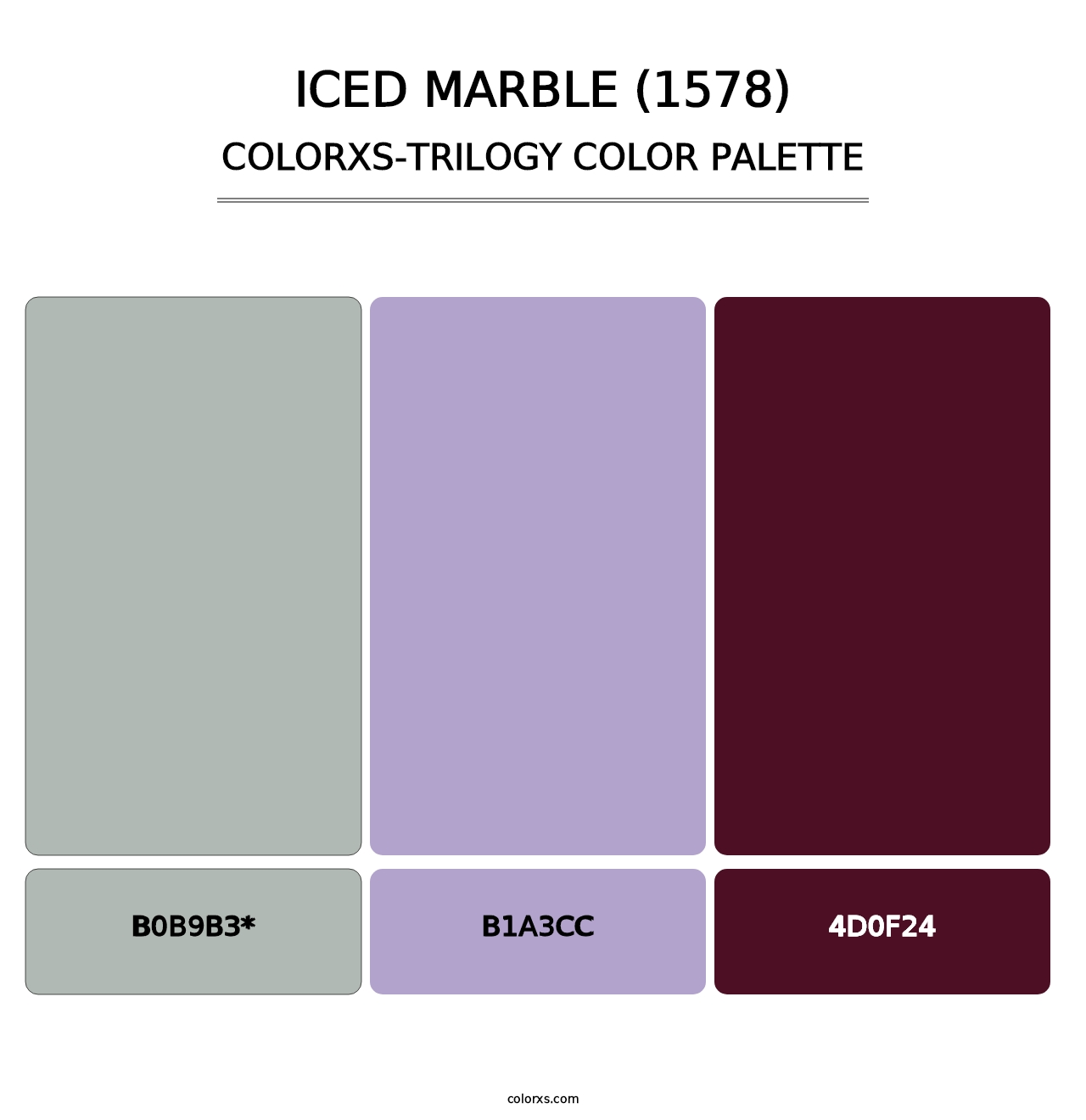 Iced Marble (1578) - Colorxs Trilogy Palette