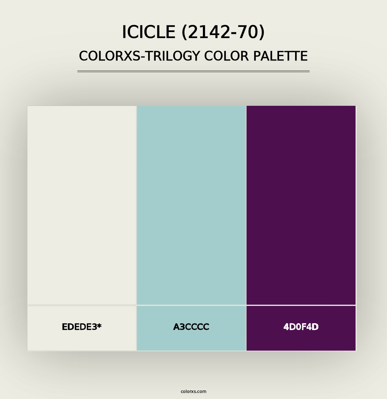 Icicle (2142-70) - Colorxs Trilogy Palette