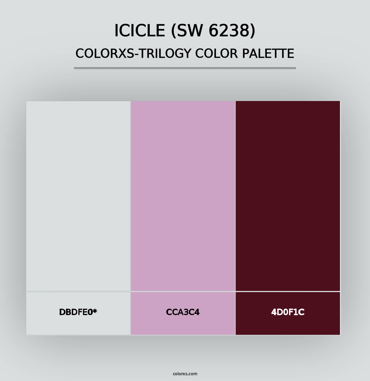 Icicle (SW 6238) - Colorxs Trilogy Palette