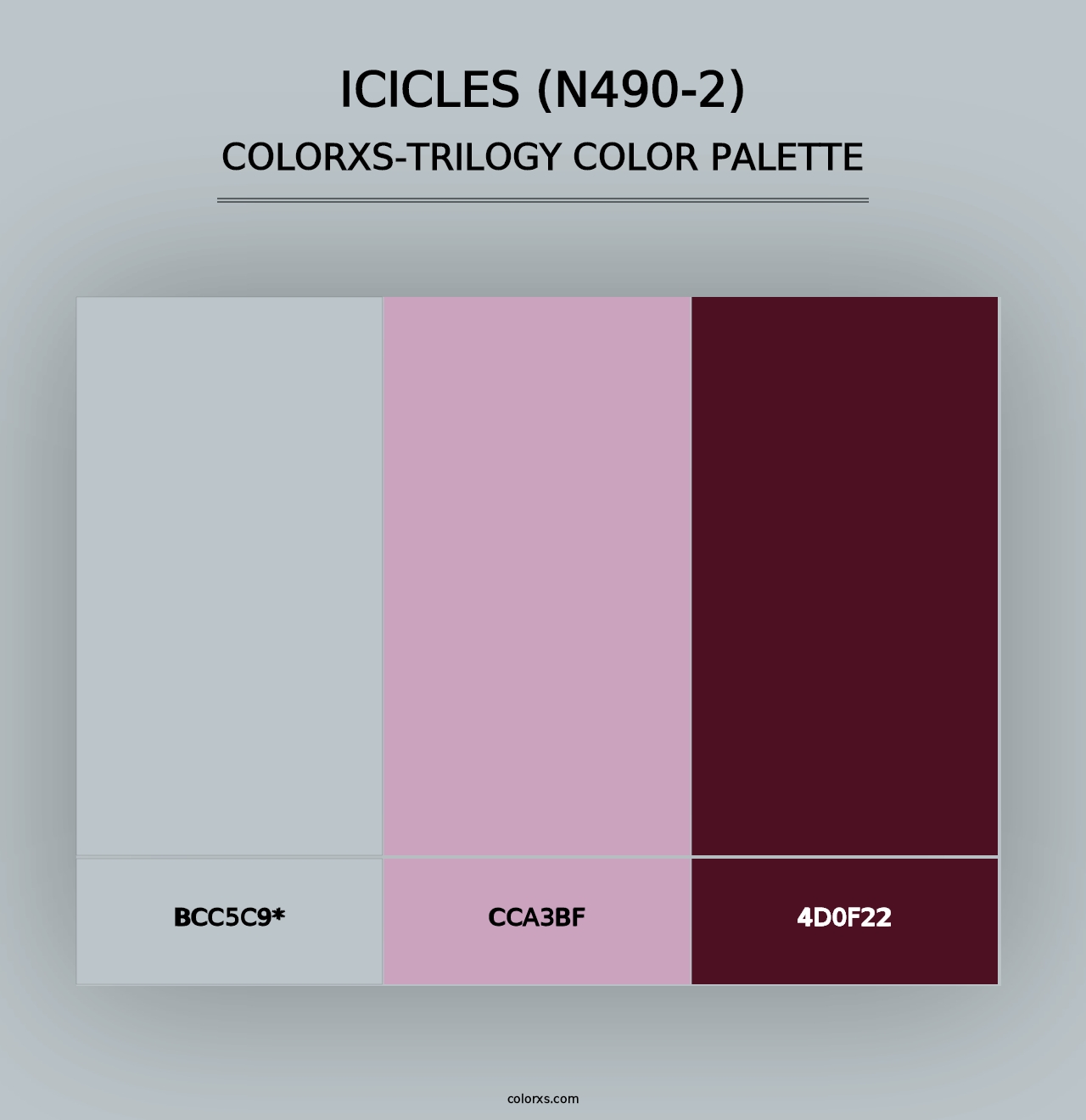 Icicles (N490-2) - Colorxs Trilogy Palette