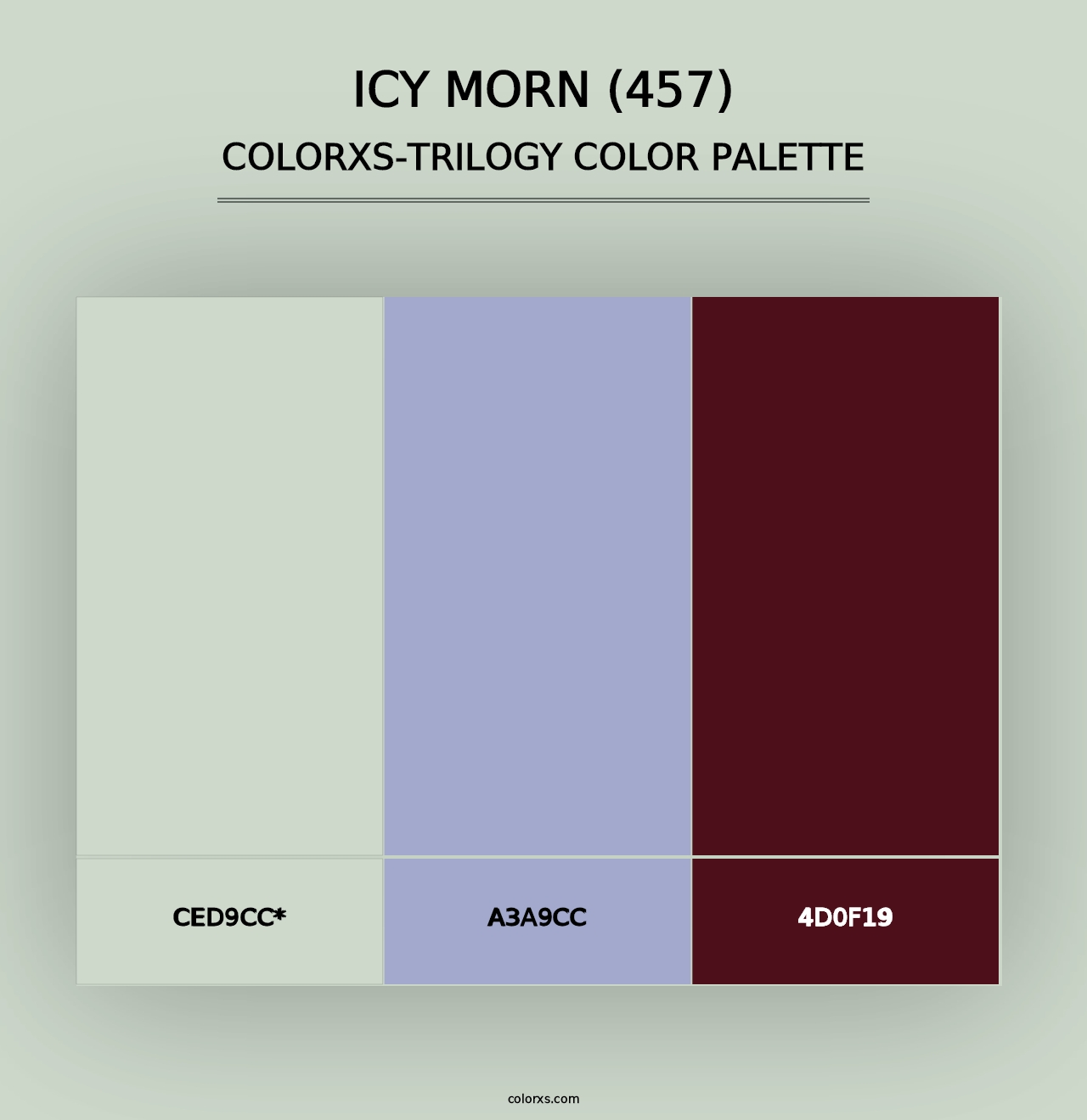 Icy Morn (457) - Colorxs Trilogy Palette