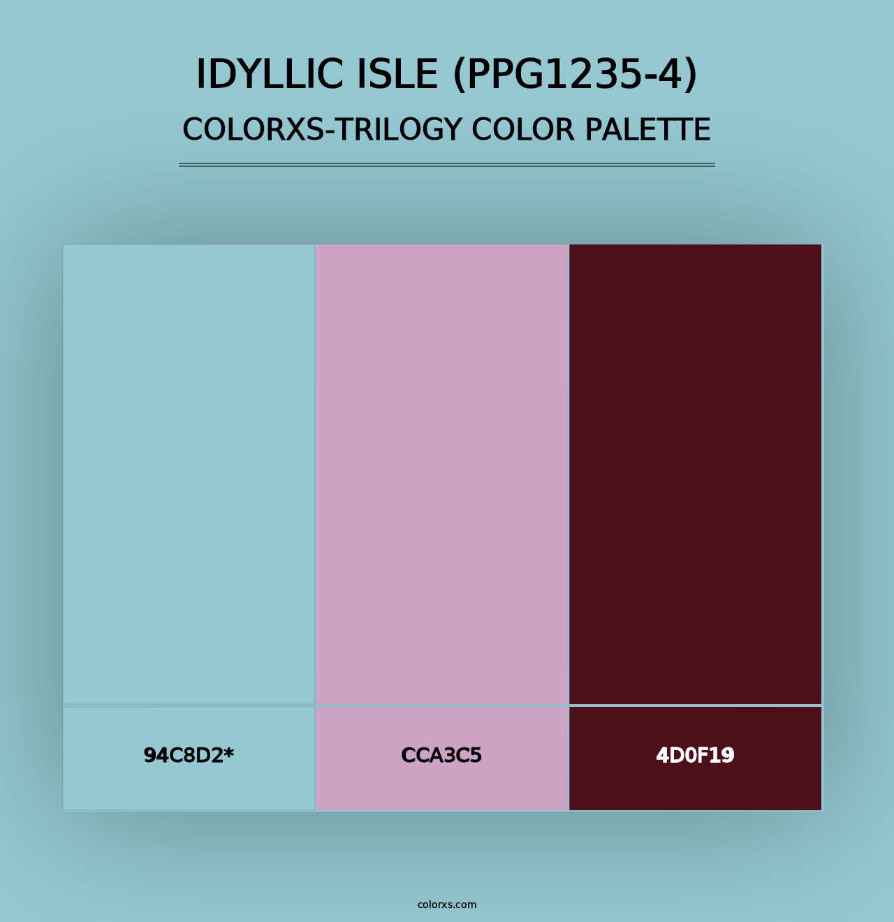 Idyllic Isle (PPG1235-4) - Colorxs Trilogy Palette