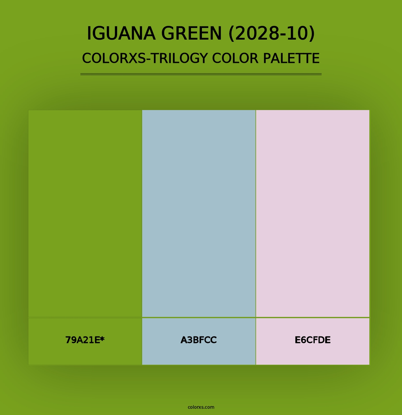 Iguana Green (2028-10) - Colorxs Trilogy Palette