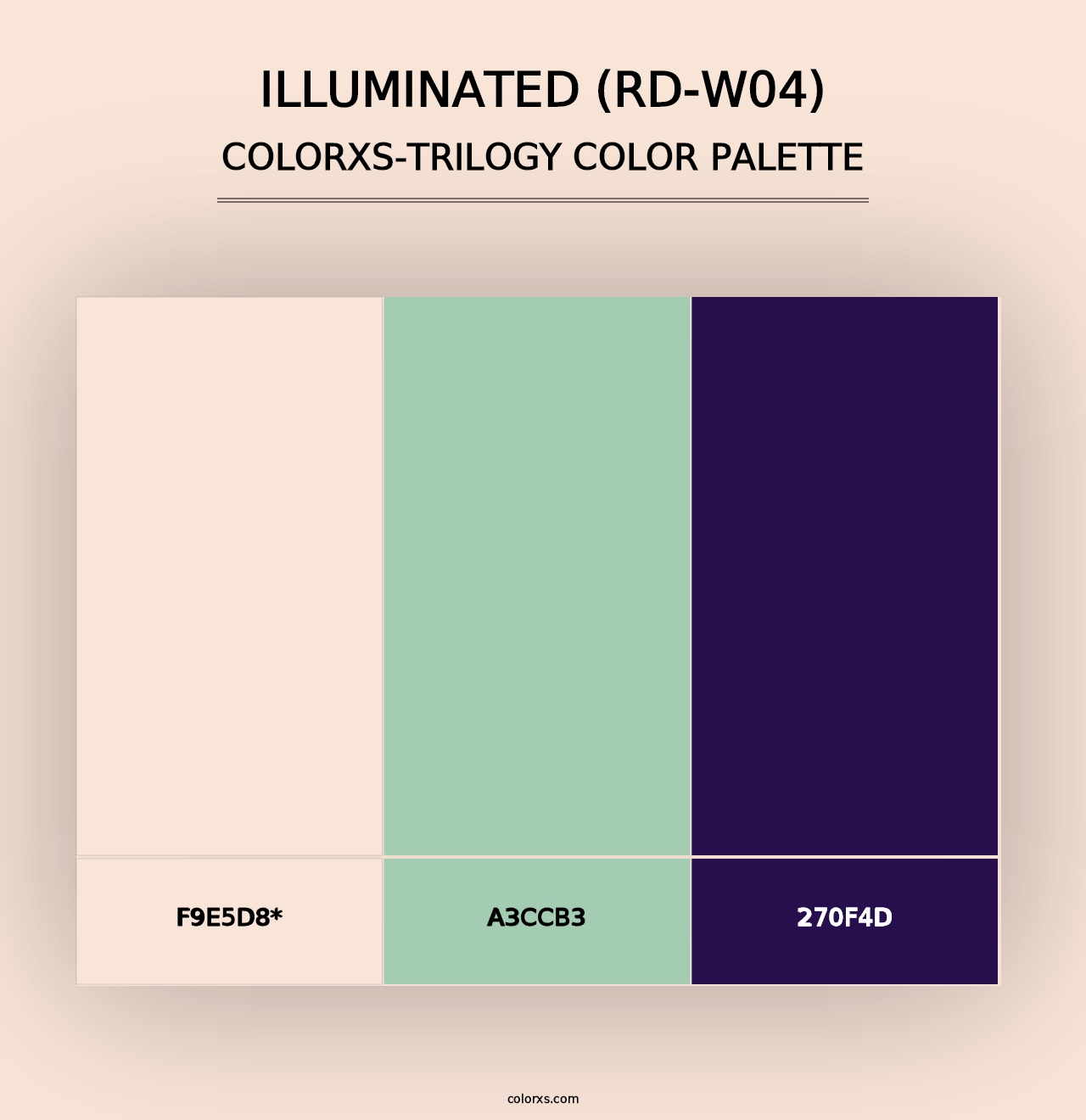 Illuminated (RD-W04) - Colorxs Trilogy Palette