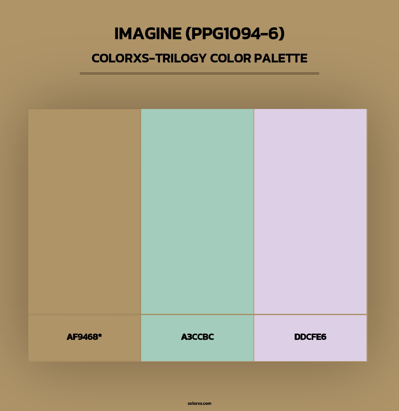 Imagine (PPG1094-6) - Colorxs Trilogy Palette