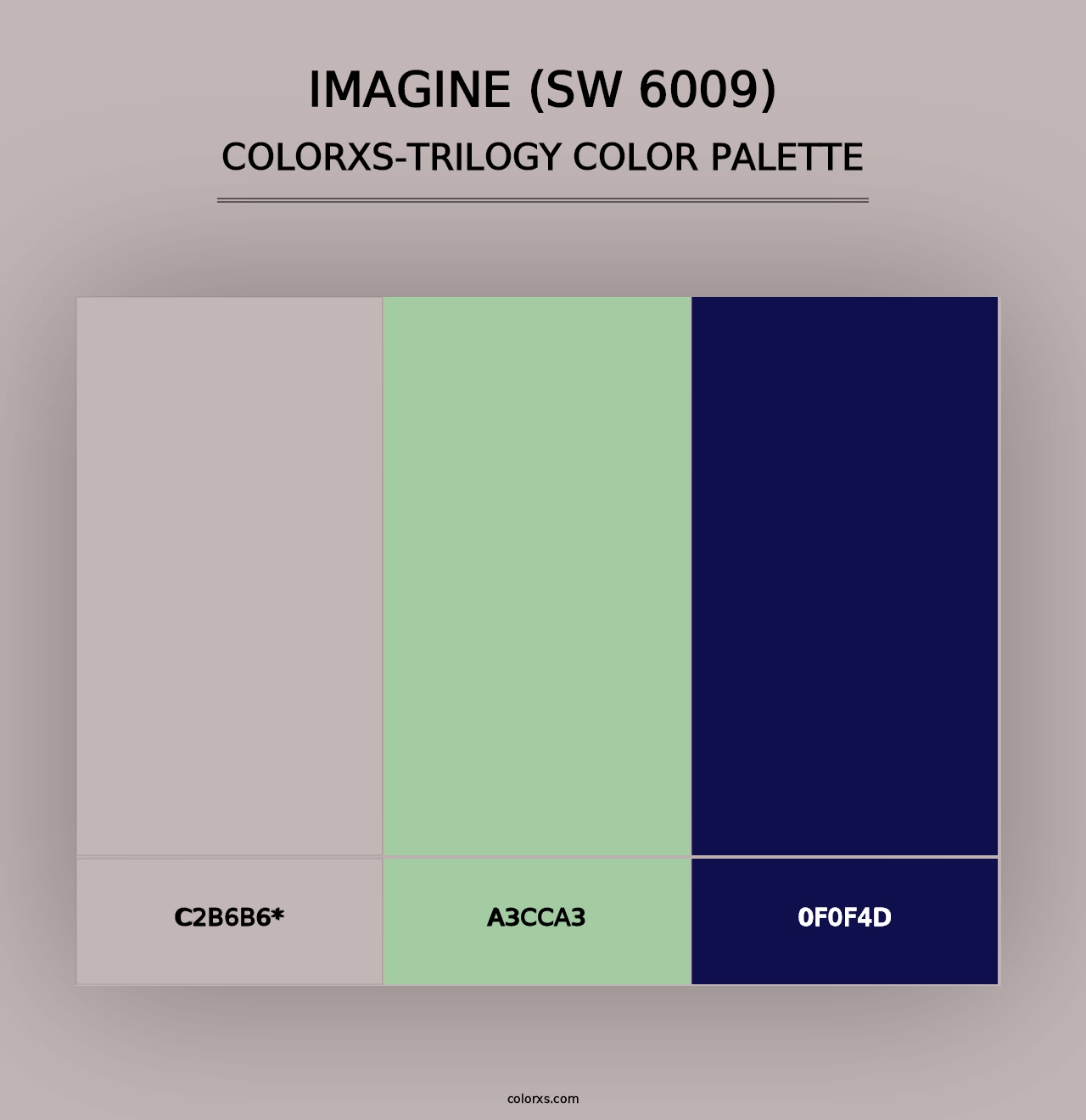 Imagine (SW 6009) - Colorxs Trilogy Palette