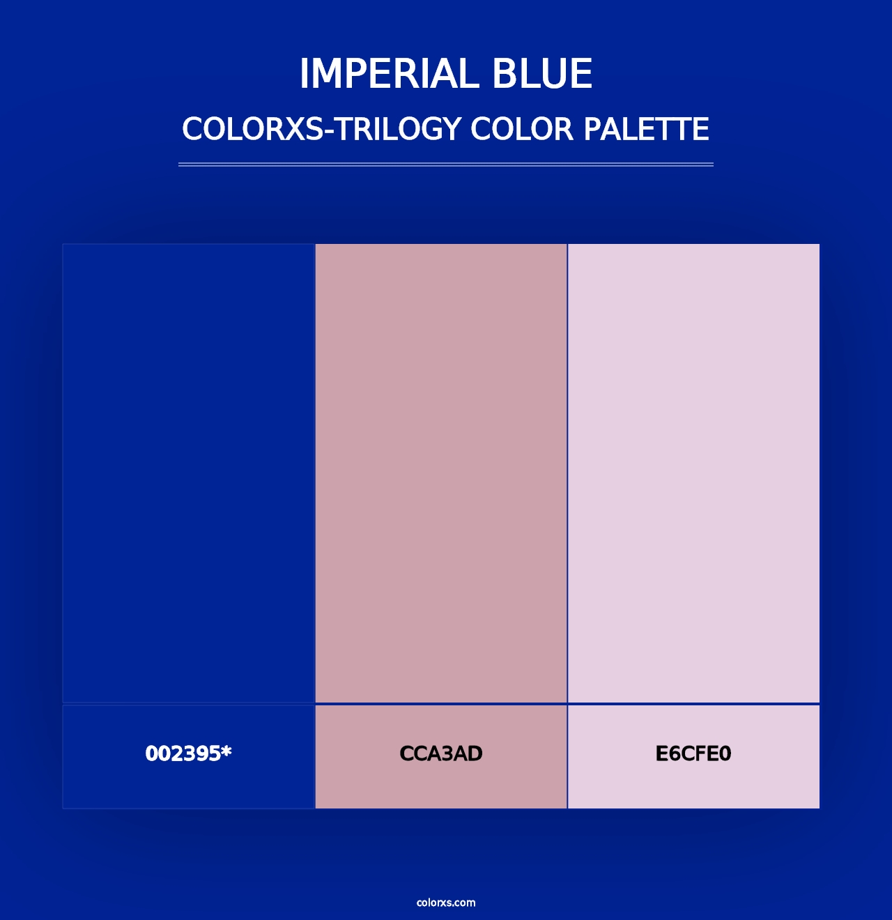 Imperial Blue - Colorxs Trilogy Palette