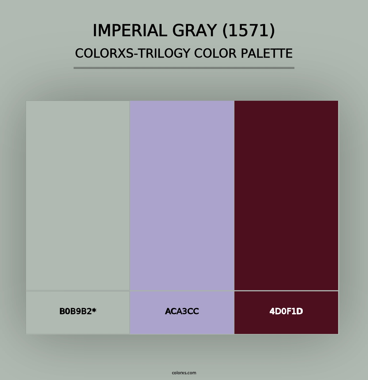 Imperial Gray (1571) - Colorxs Trilogy Palette