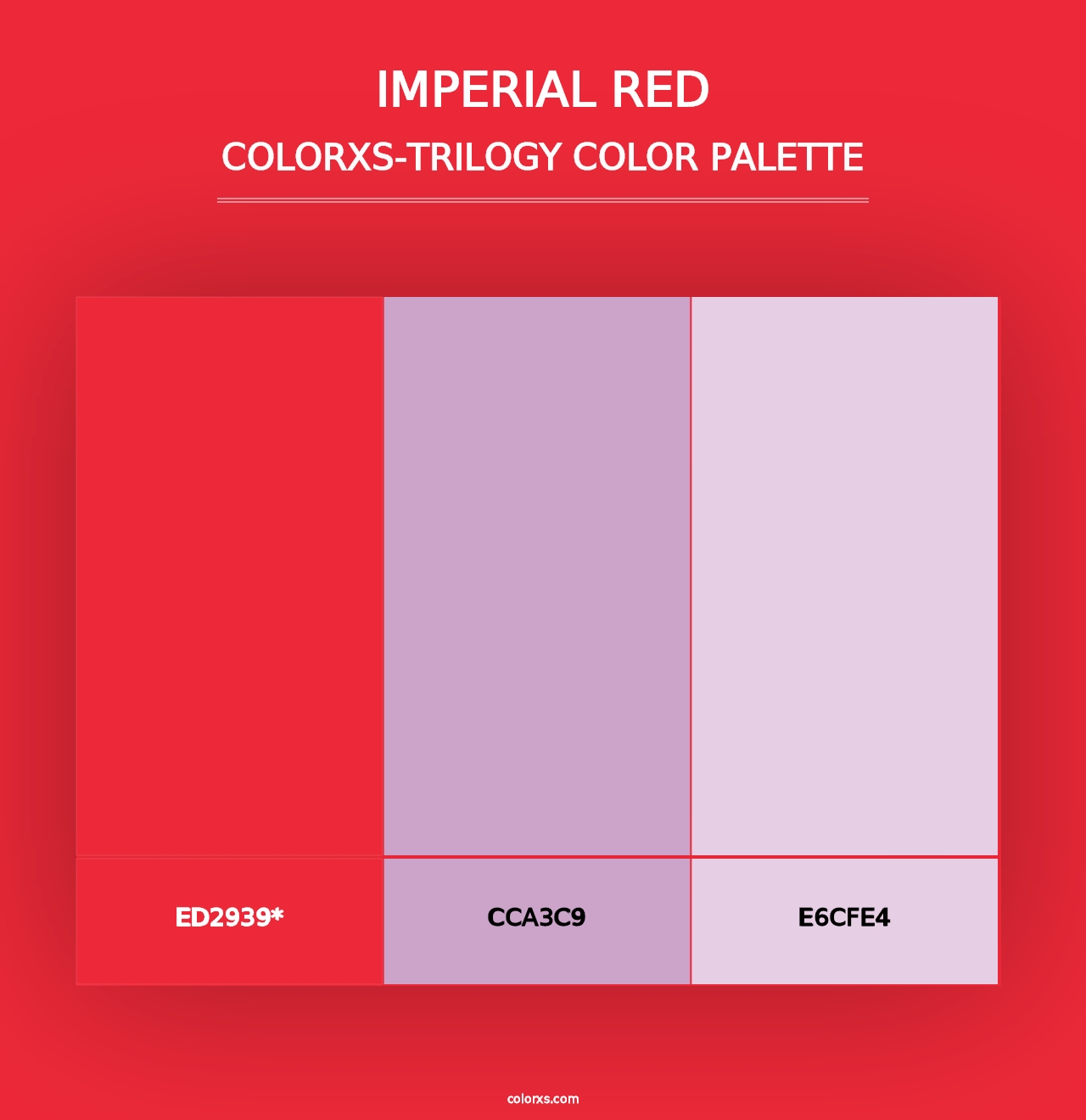 Imperial Red - Colorxs Trilogy Palette