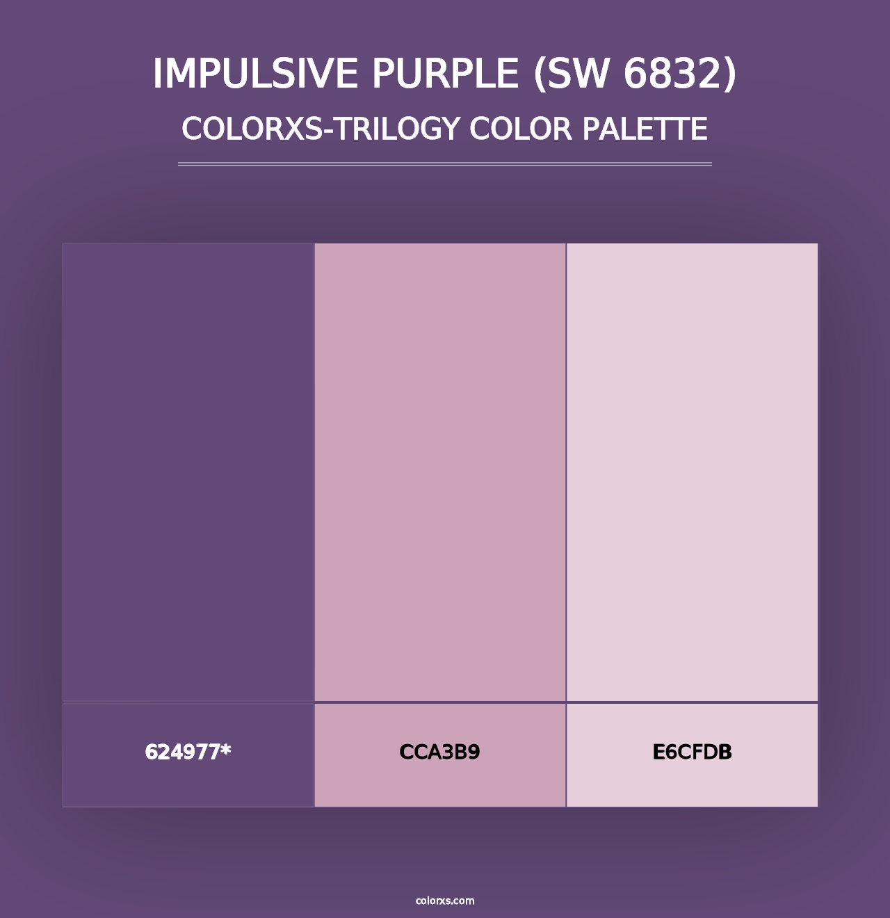 Impulsive Purple (SW 6832) - Colorxs Trilogy Palette