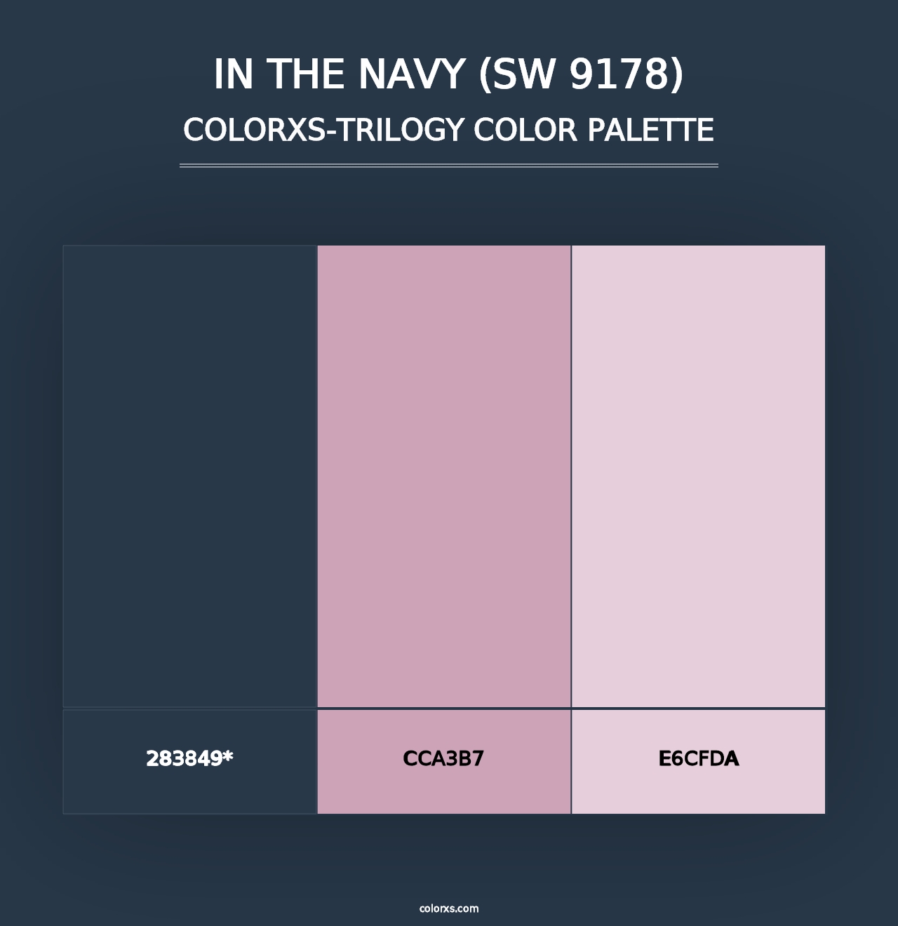 In the Navy (SW 9178) - Colorxs Trilogy Palette