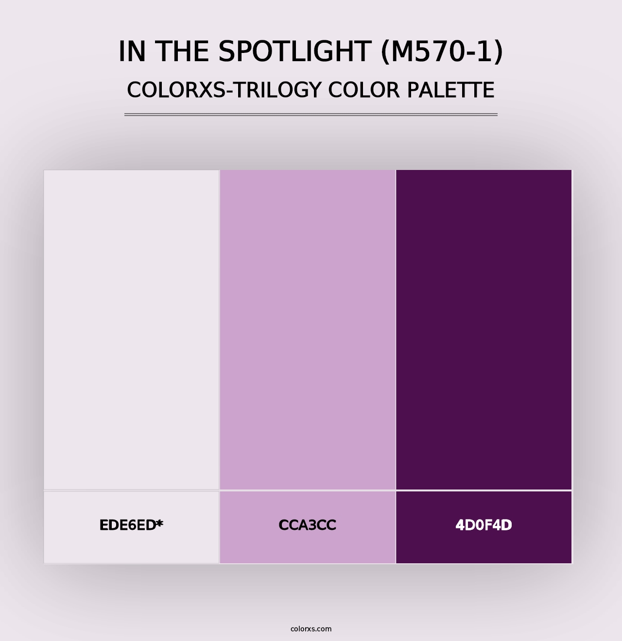 In The Spotlight (M570-1) - Colorxs Trilogy Palette