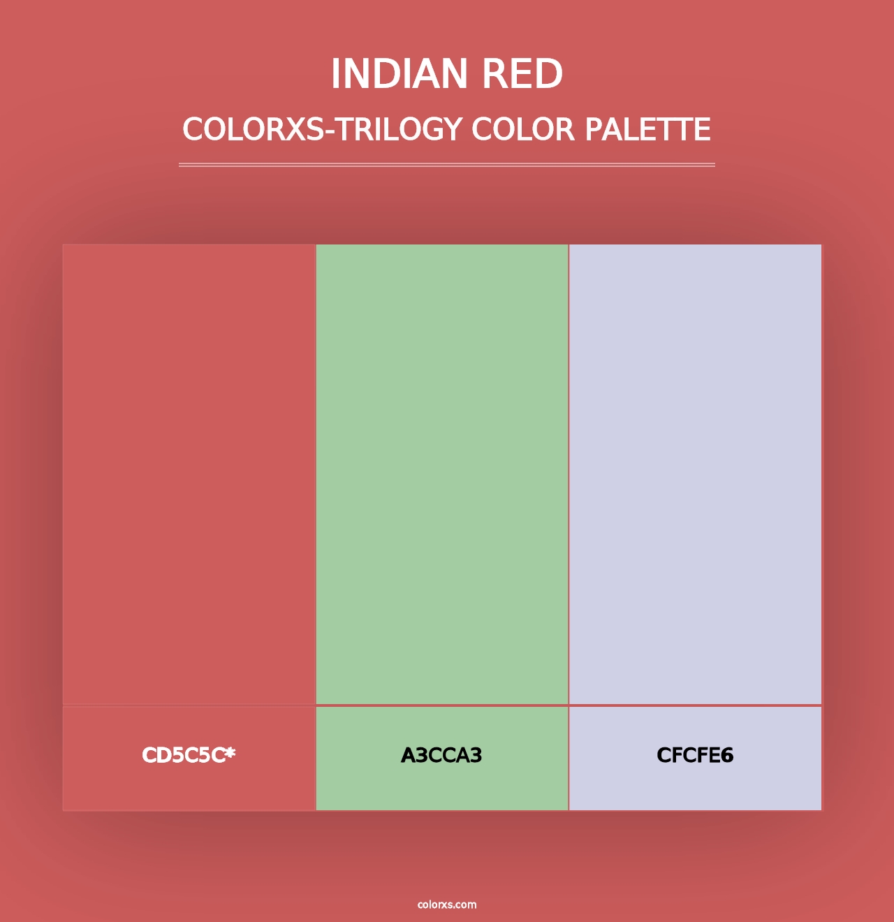 Indian Red - Colorxs Trilogy Palette