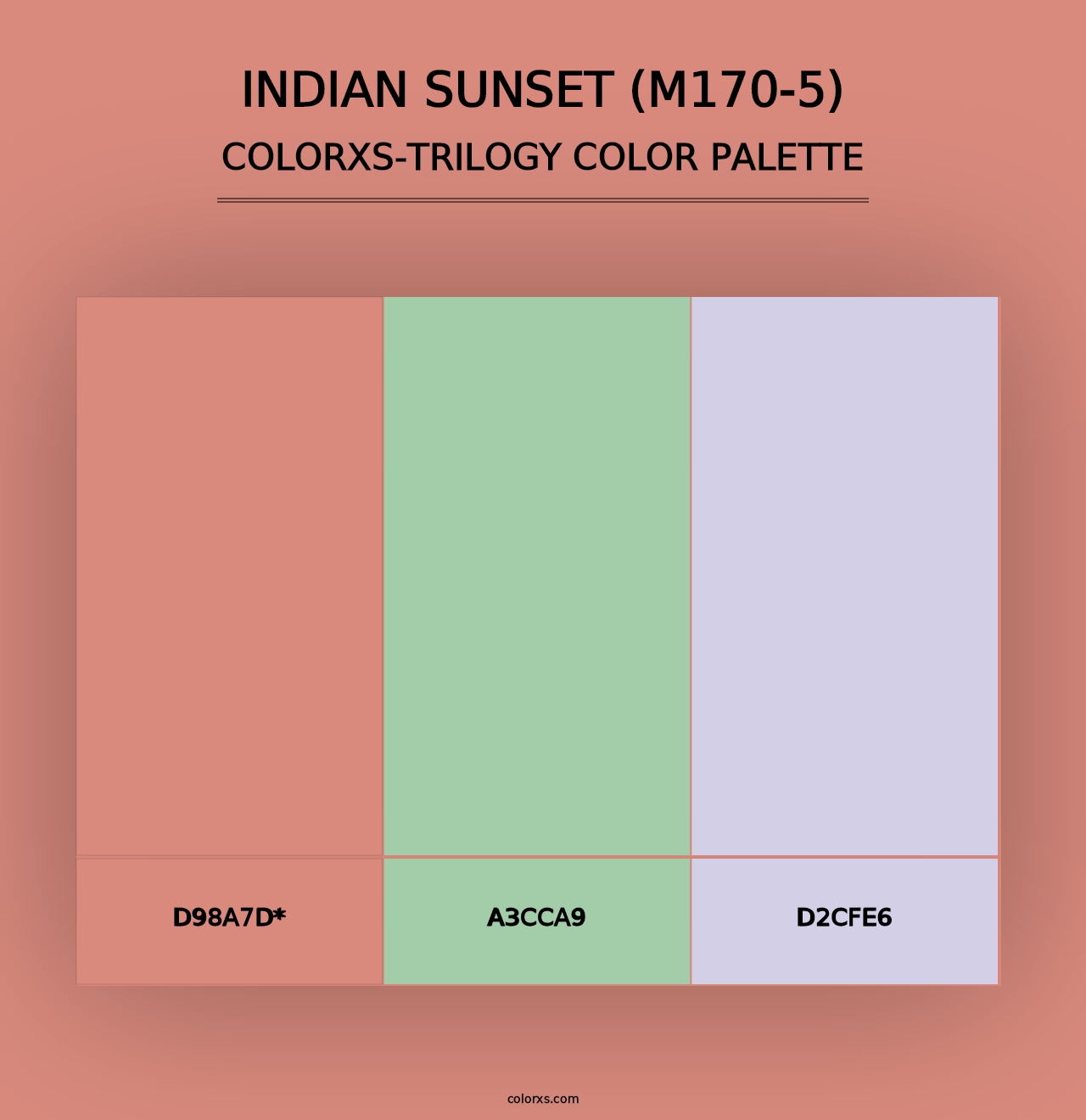 Indian Sunset (M170-5) - Colorxs Trilogy Palette