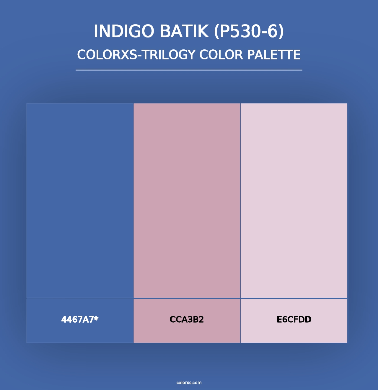 Indigo Batik (P530-6) - Colorxs Trilogy Palette