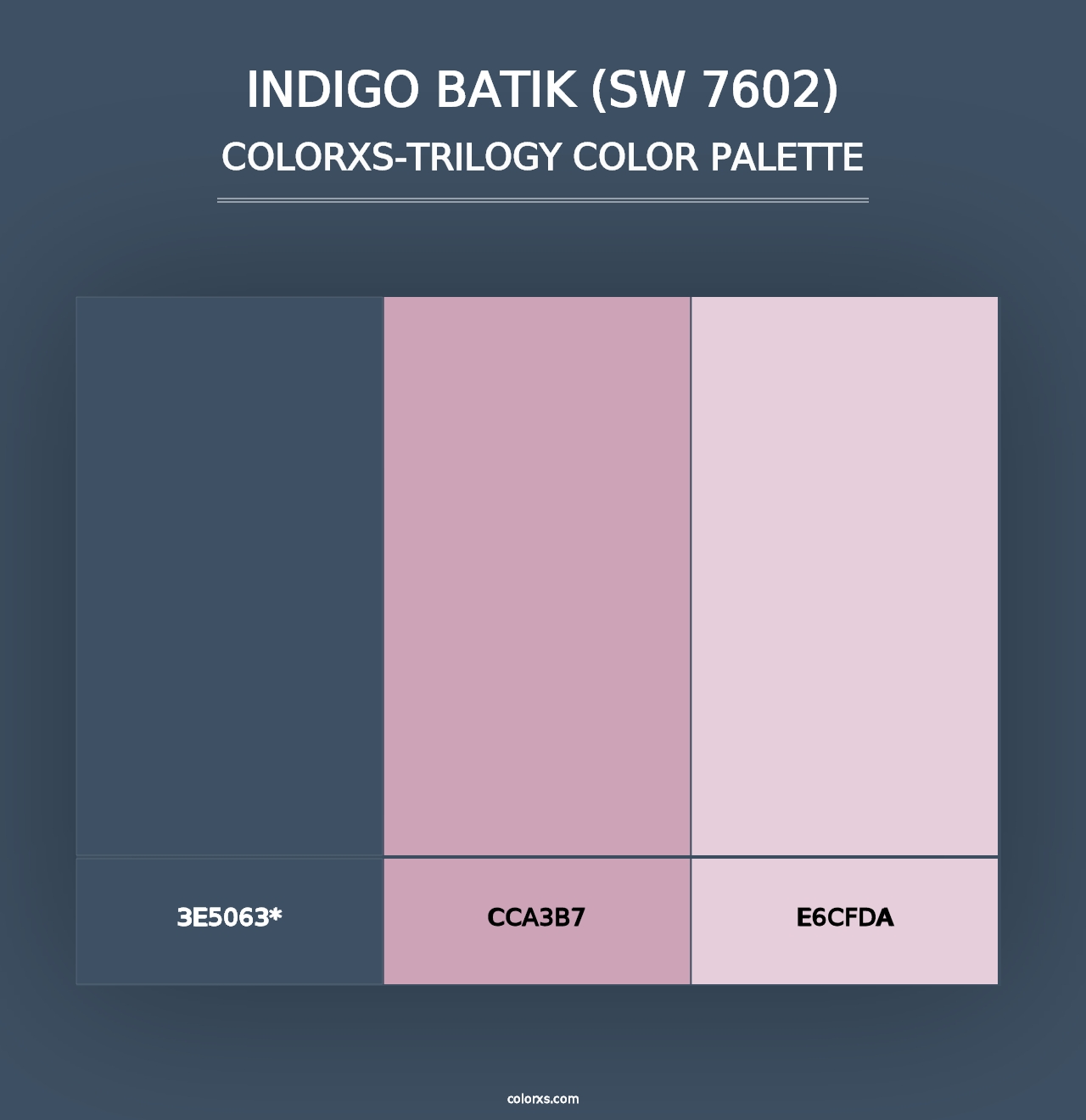 Indigo Batik (SW 7602) - Colorxs Trilogy Palette