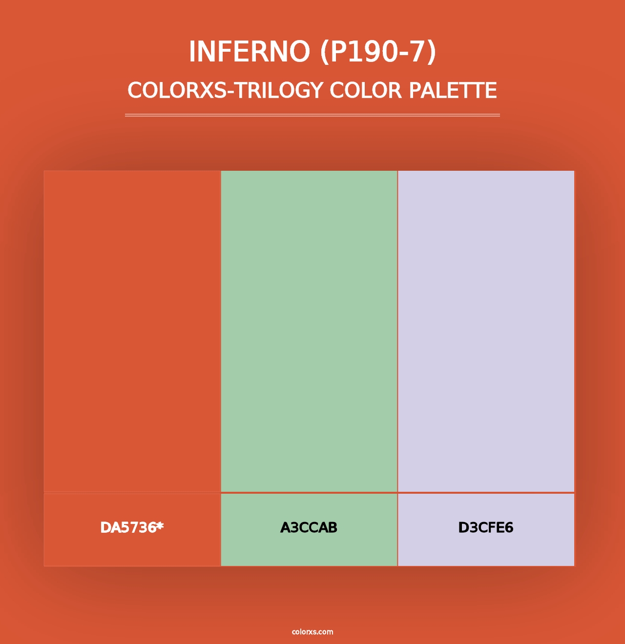 Inferno (P190-7) - Colorxs Trilogy Palette