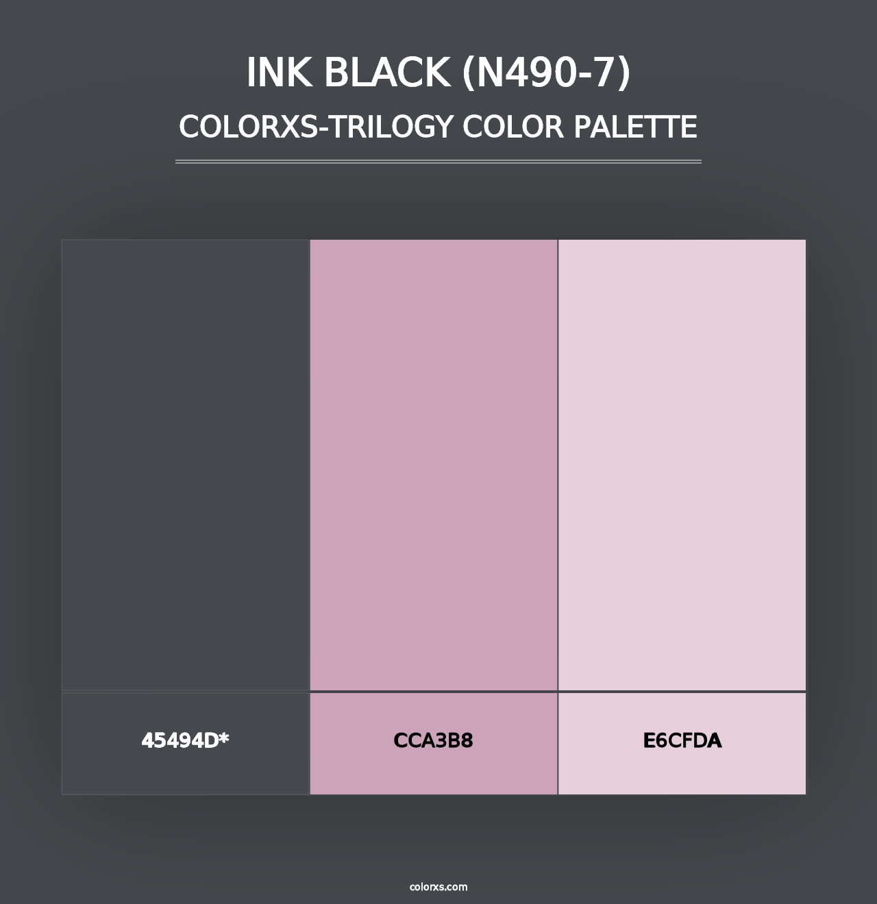 Ink Black (N490-7) - Colorxs Trilogy Palette