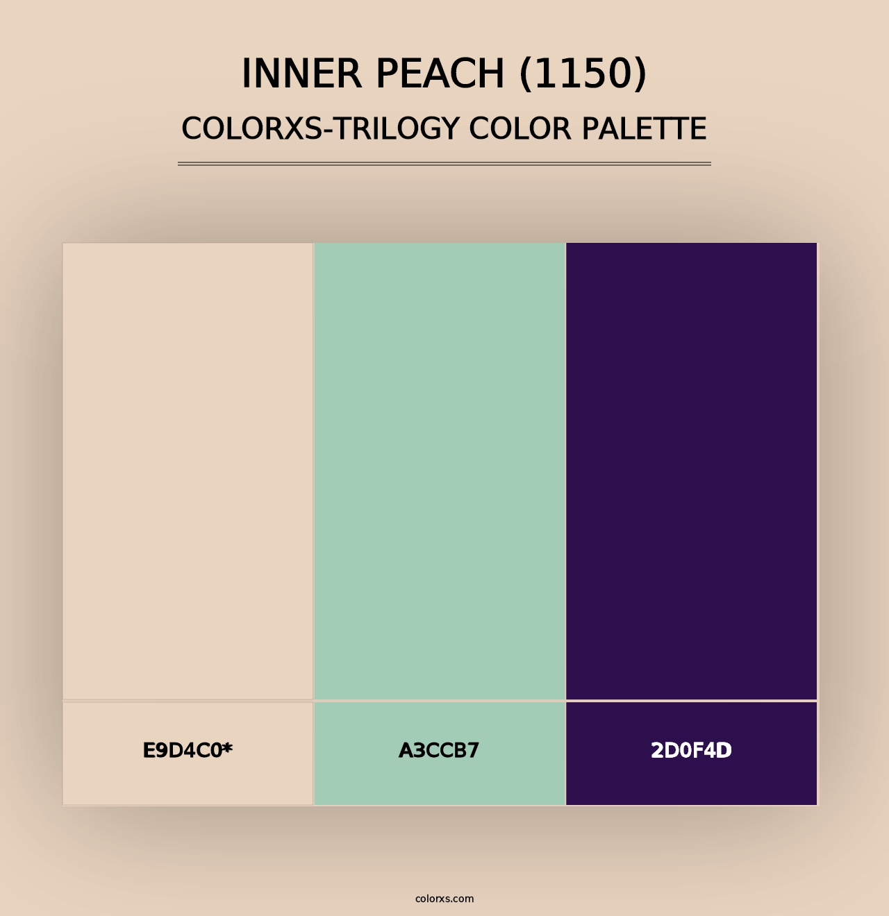 Inner Peach (1150) - Colorxs Trilogy Palette