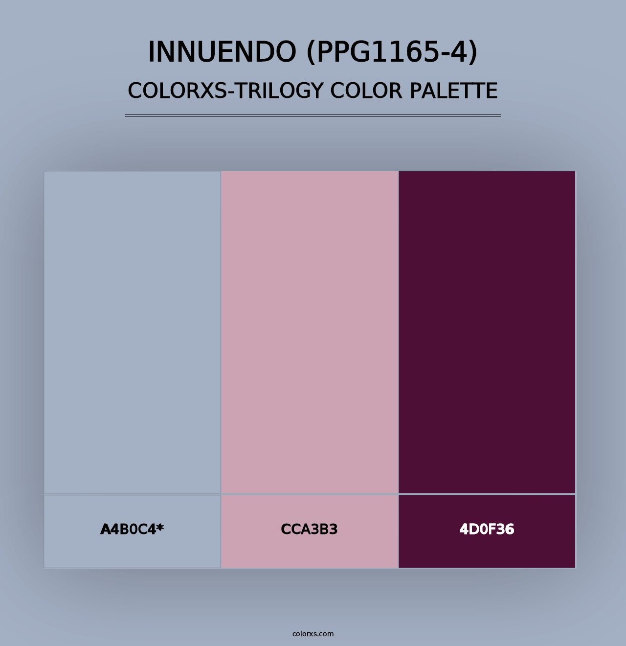 Innuendo (PPG1165-4) - Colorxs Trilogy Palette