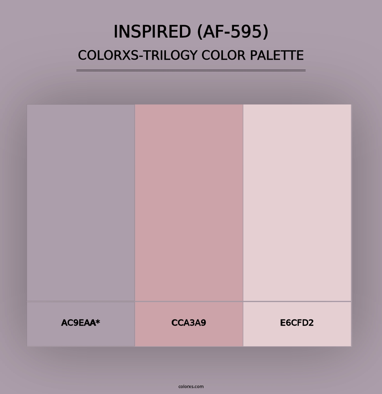 Inspired (AF-595) - Colorxs Trilogy Palette