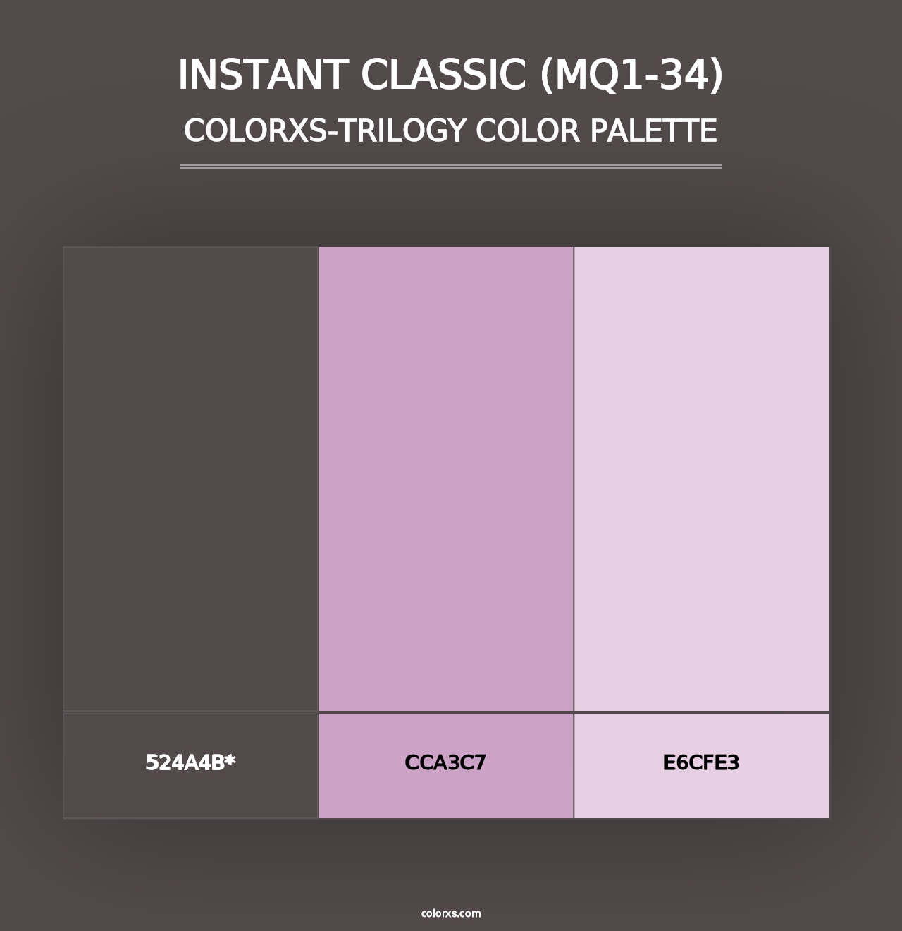 Instant Classic (MQ1-34) - Colorxs Trilogy Palette