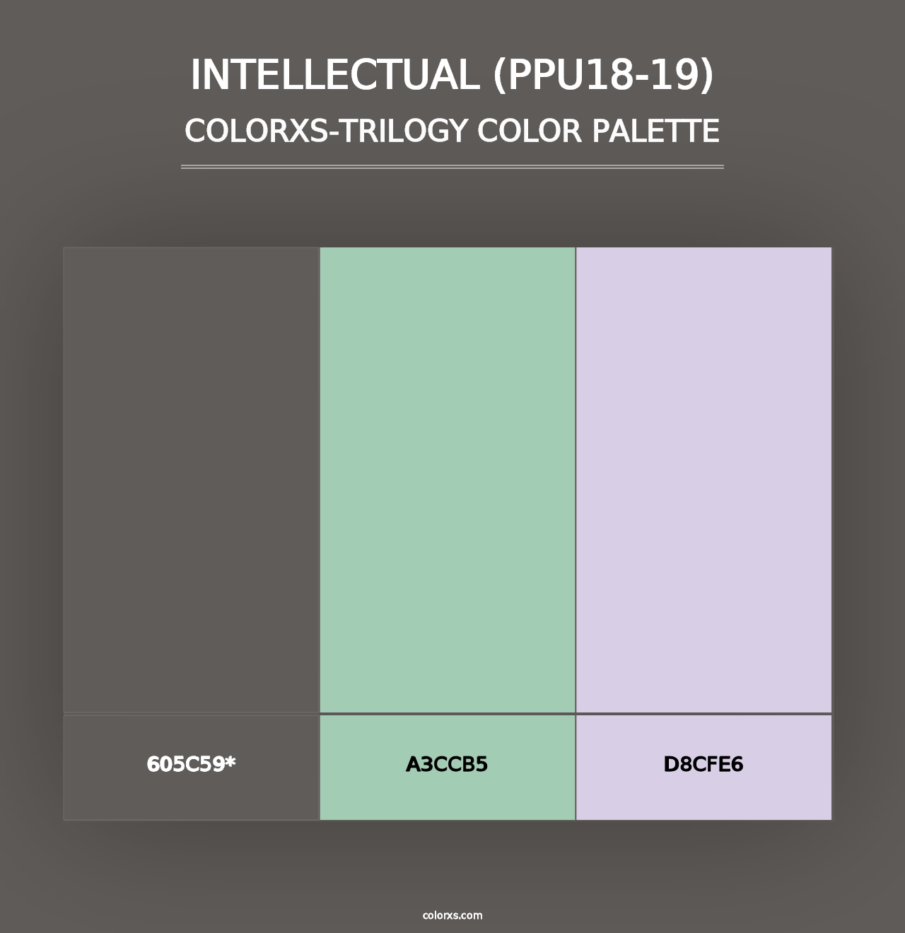 Intellectual (PPU18-19) - Colorxs Trilogy Palette